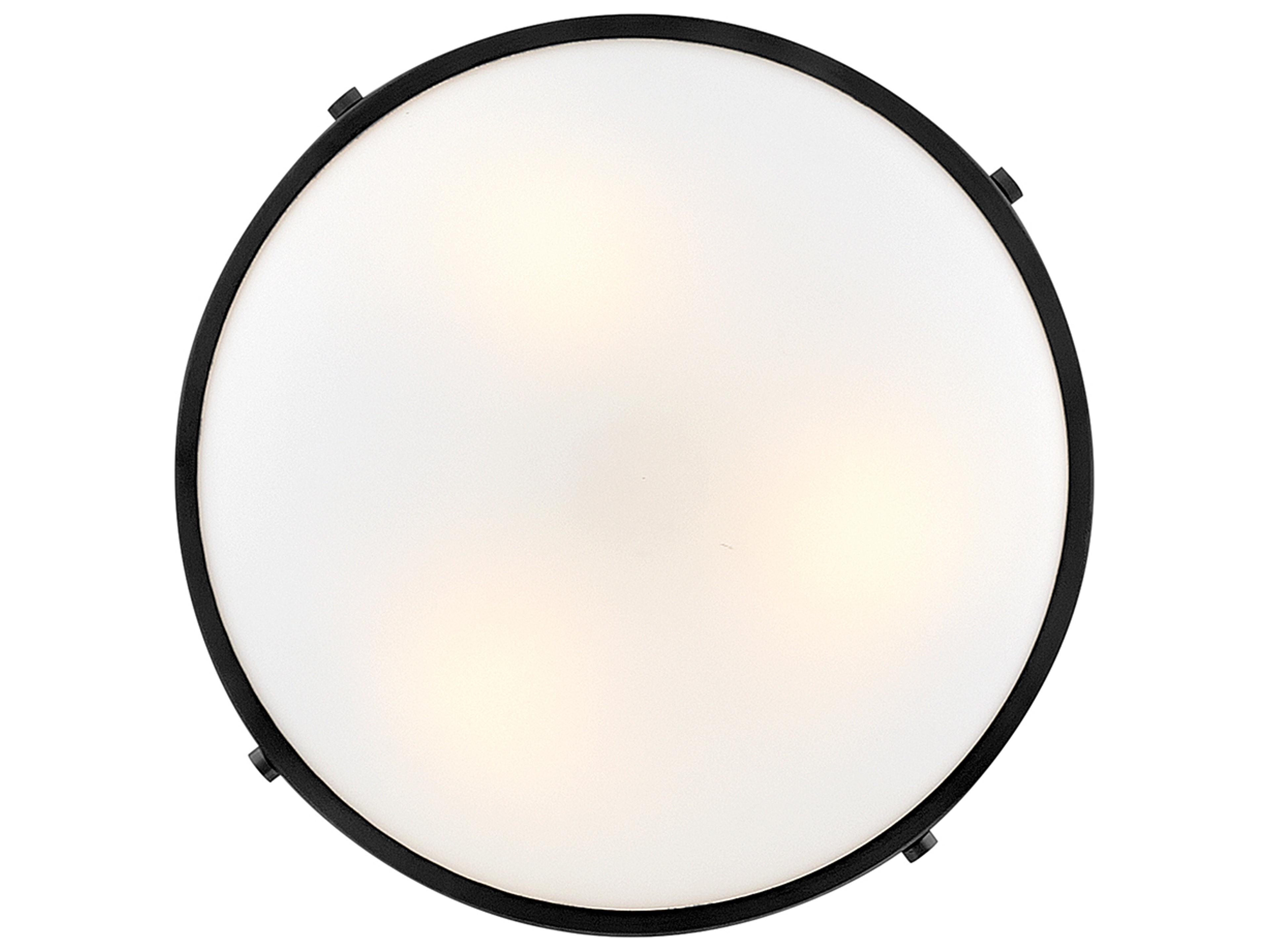 Lark Living Gus 3-Light Black Bowl Semi Flush Mount