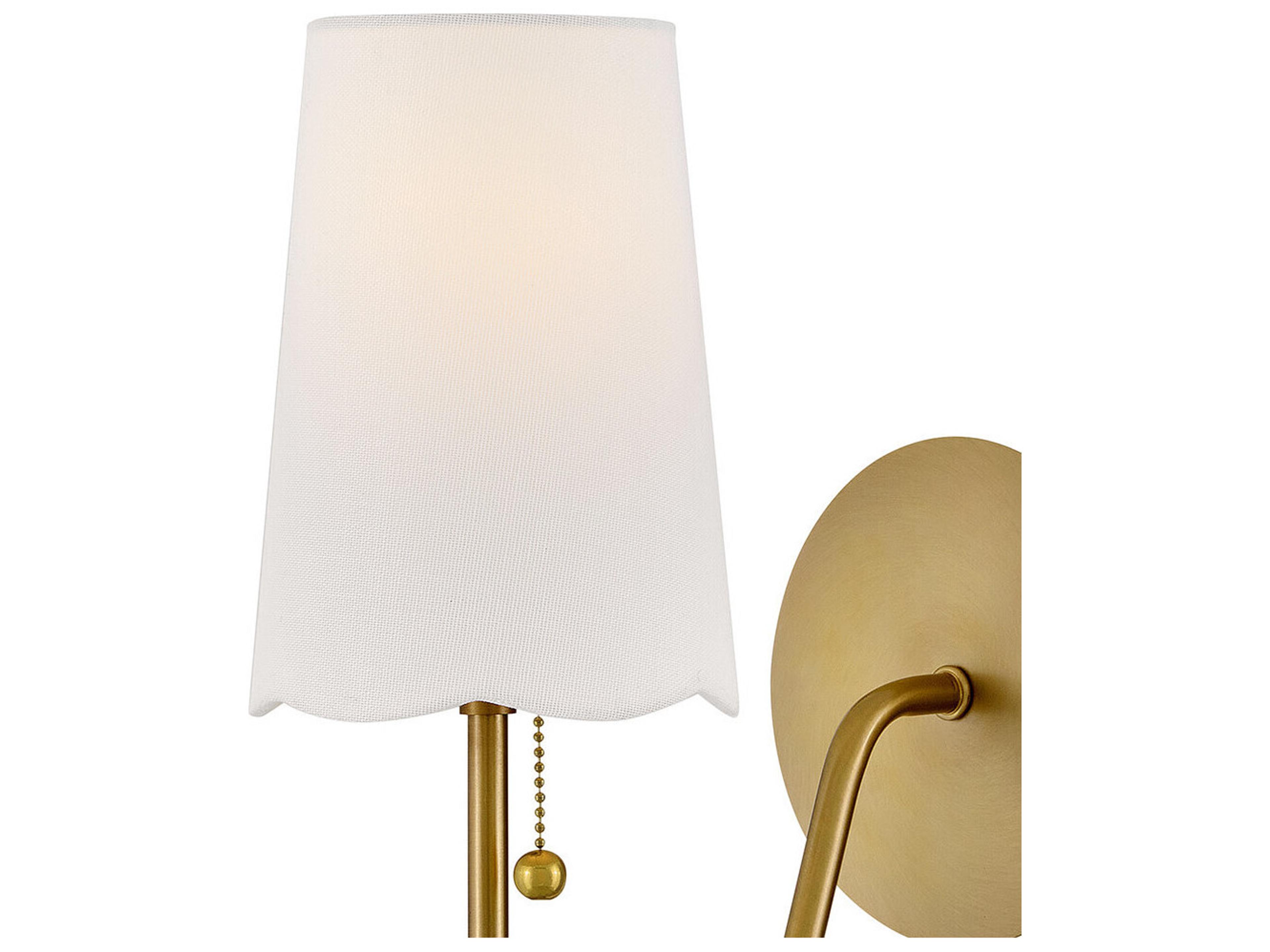 Lark Living Bliss 1-Light Lacquered Brass Wall Sconce