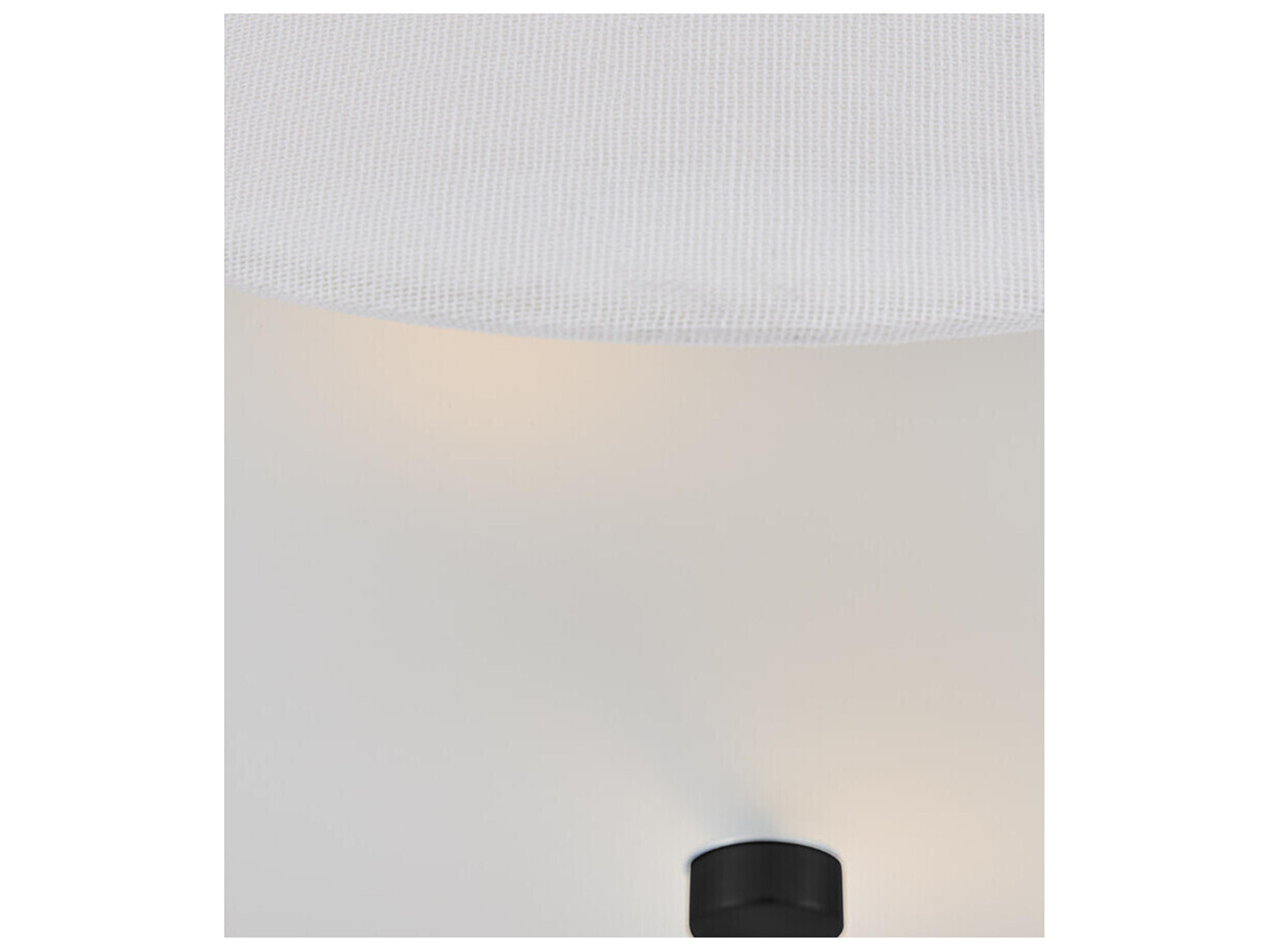 Lark Living Bliss 2-Light Black Drum Semi Flush Mount