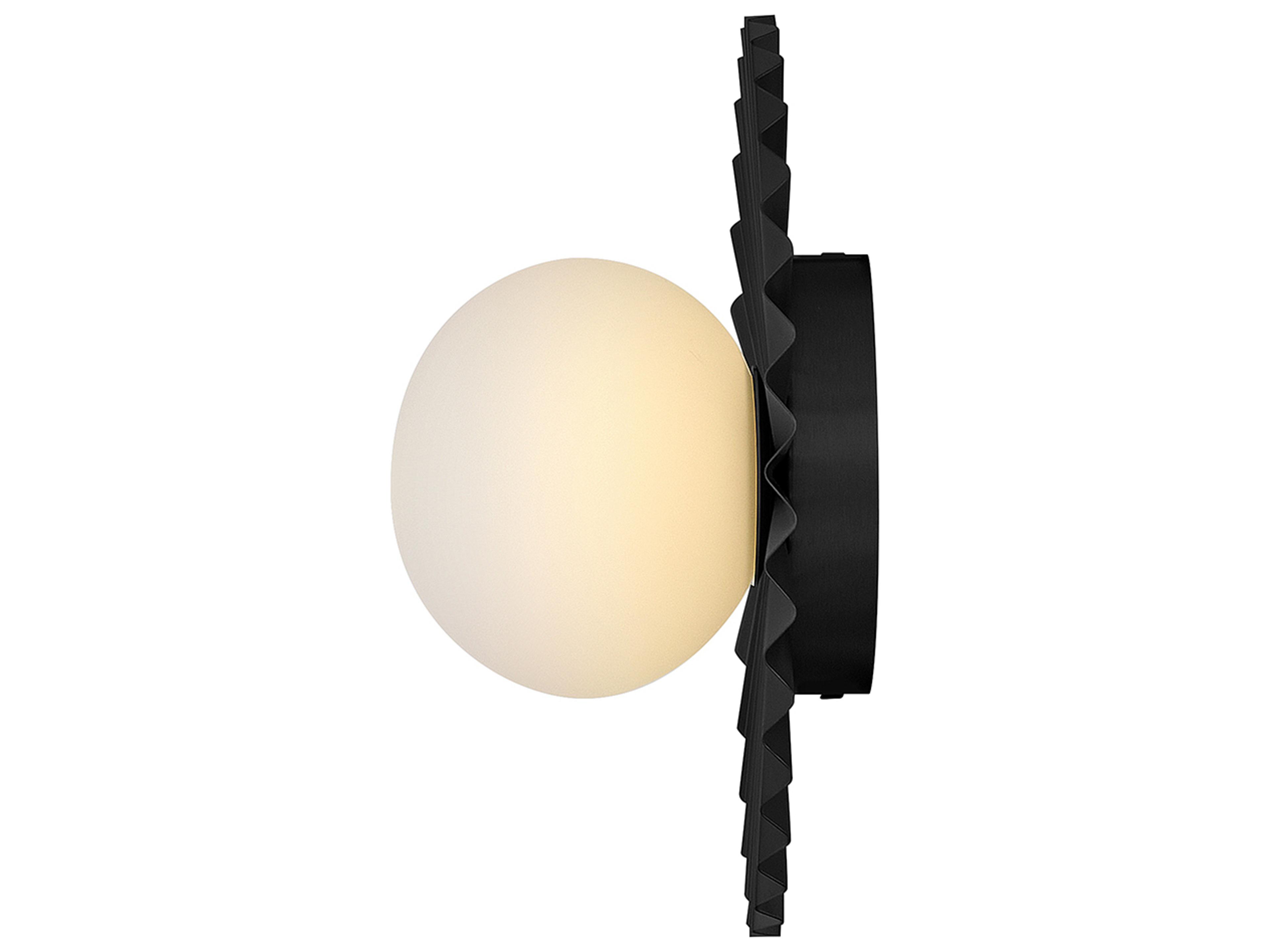 Lark Living Stevie 1-Light Black Globe Flush Mount