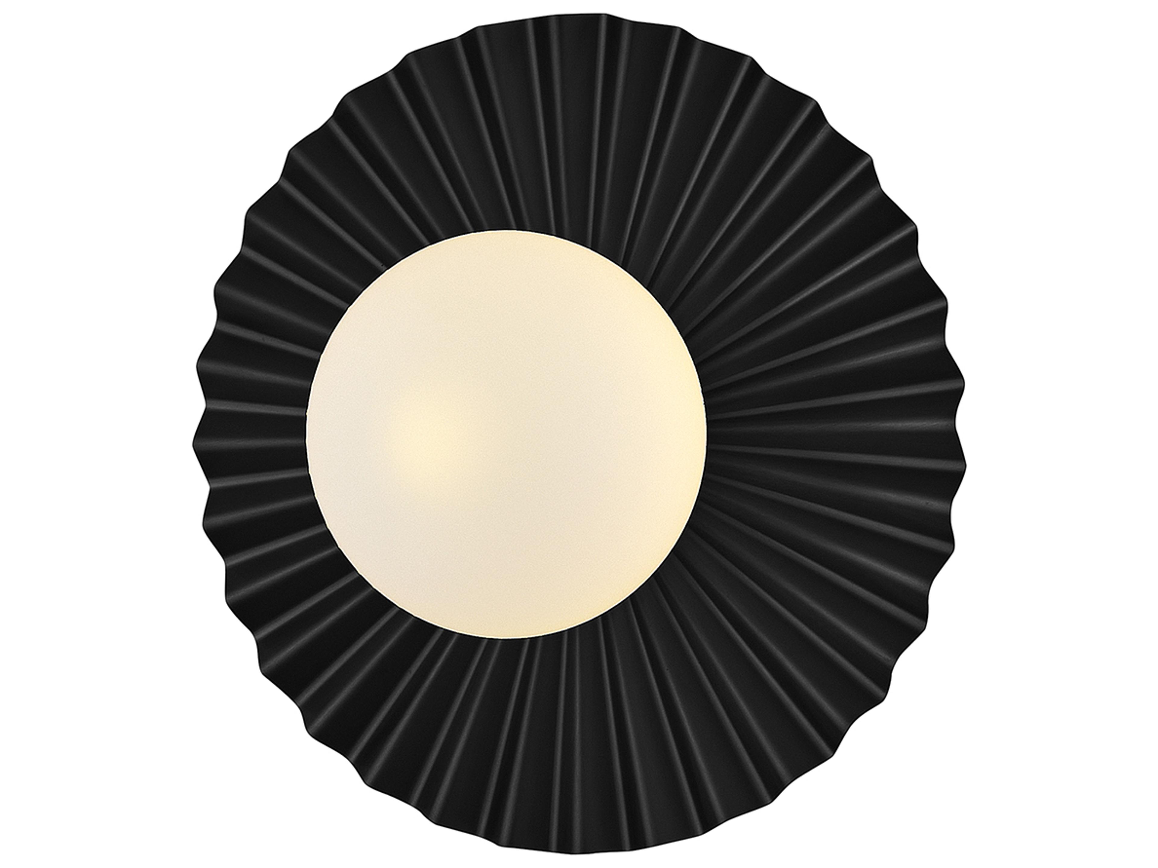 Lark Living Stevie 1-Light Black Globe Flush Mount
