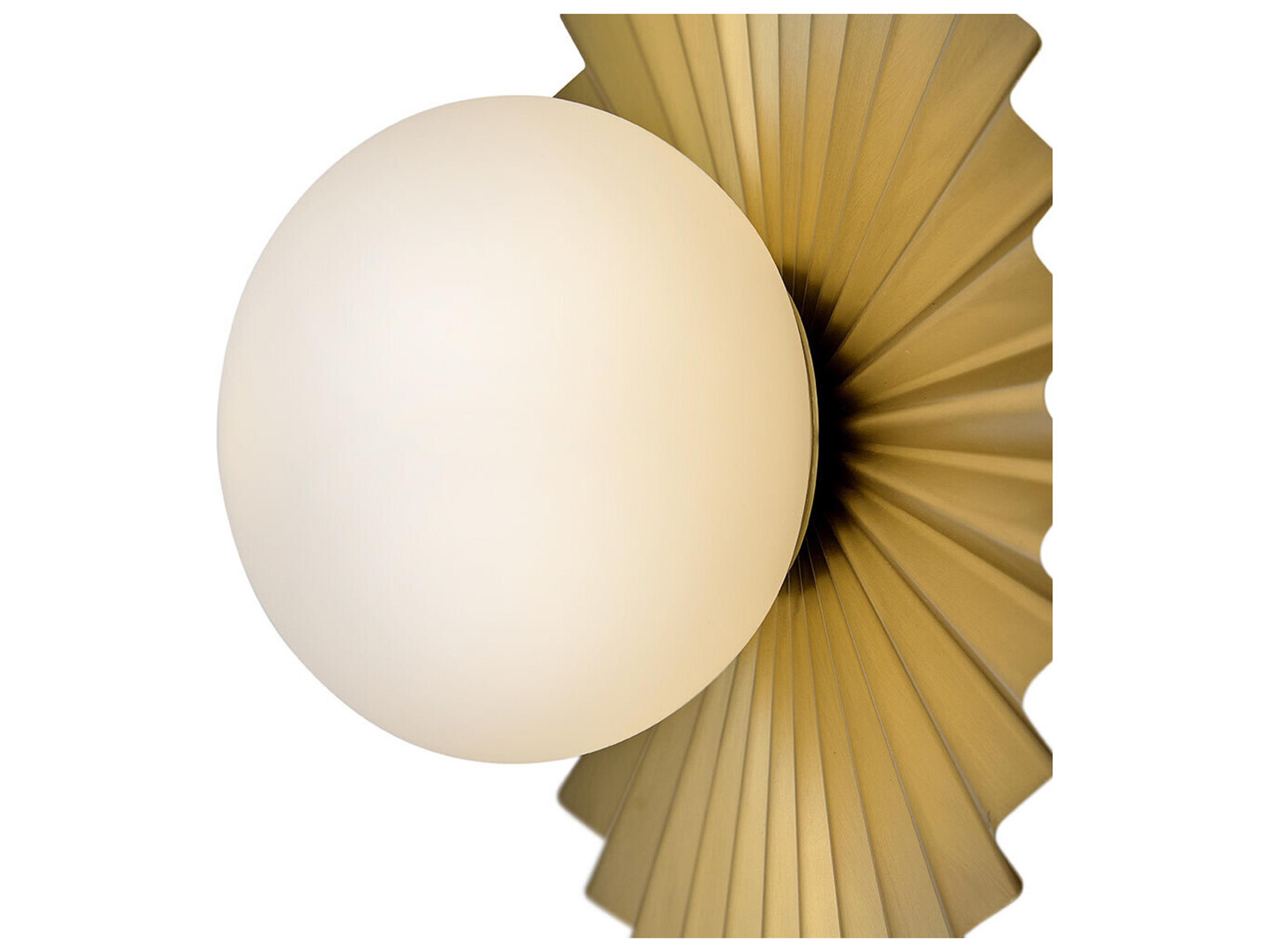 Lark Living Stevie 1-Light Lacquered Brass Globe Flush Mount