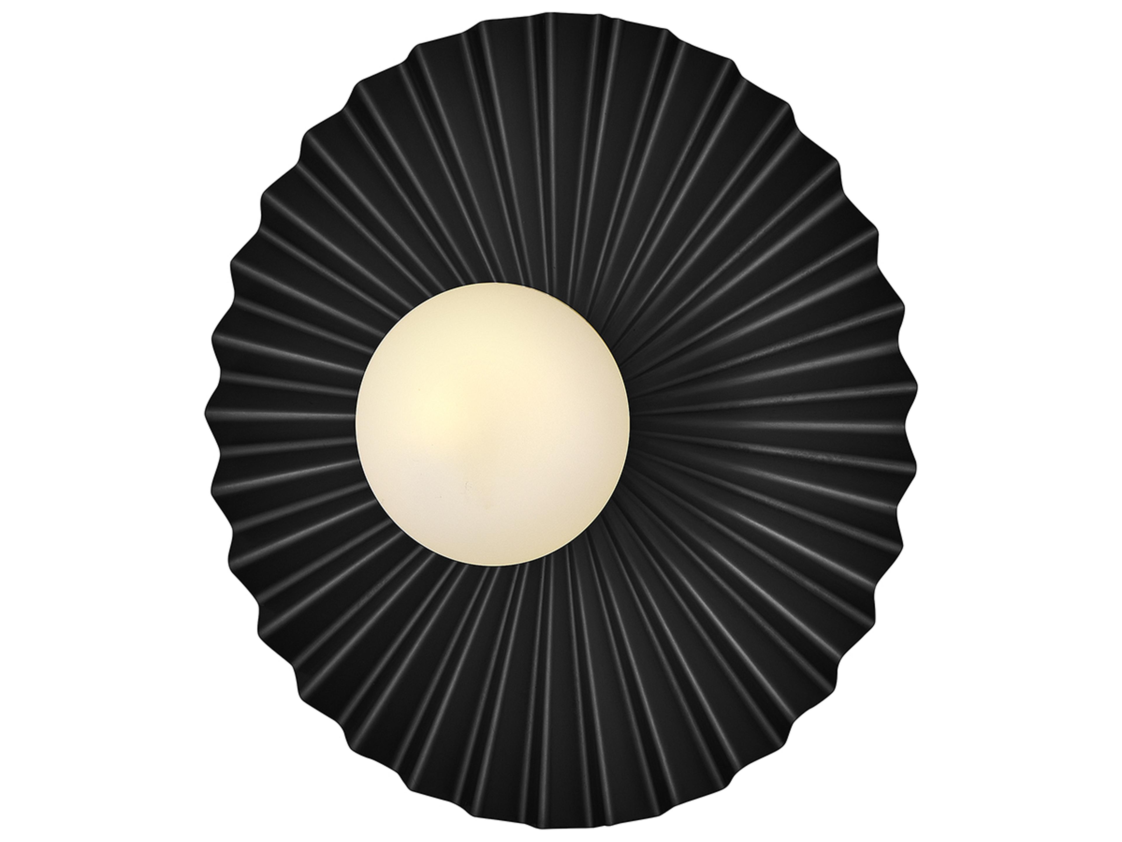 Lark Living Stevie 1-Light Black Globe Flush Mount