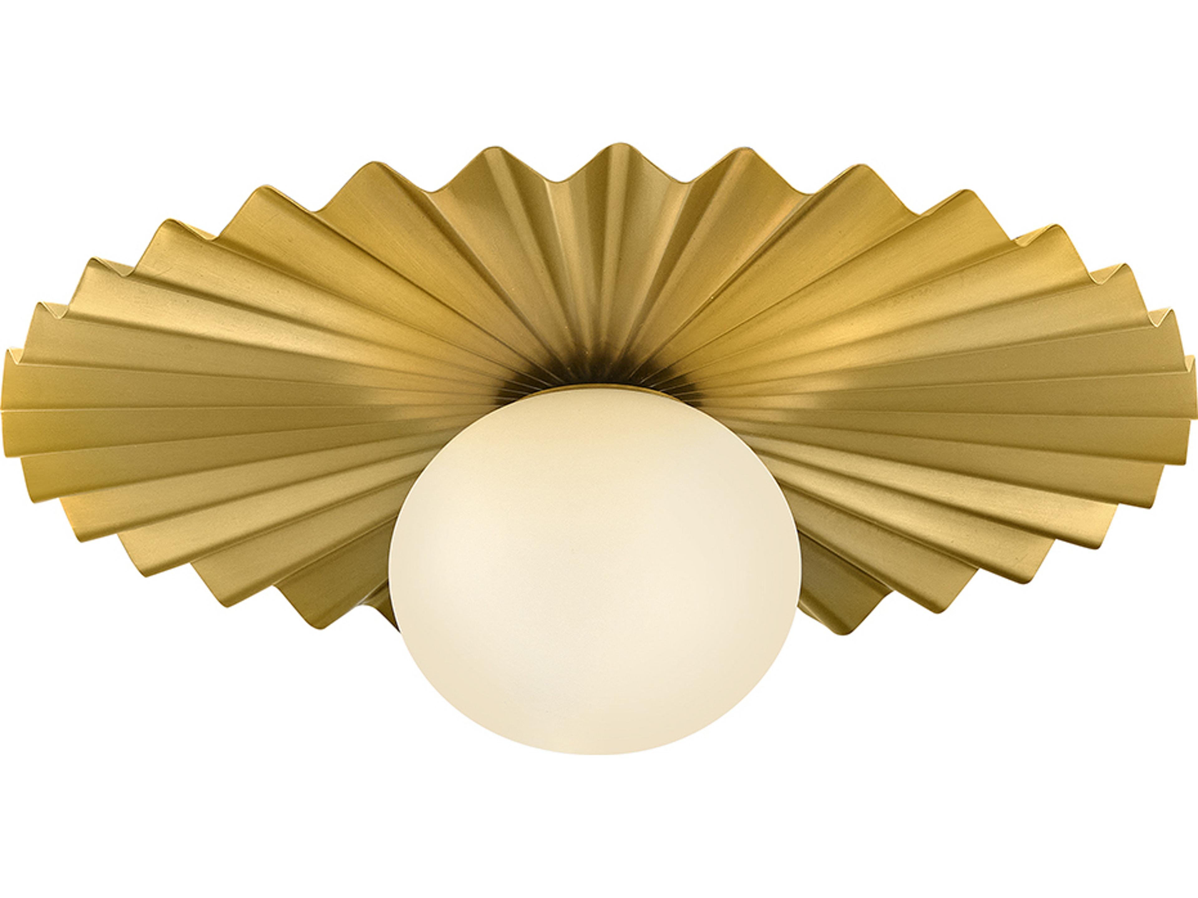 Lark Living Stevie 1-Light Lacquered Brass Globe Flush Mount