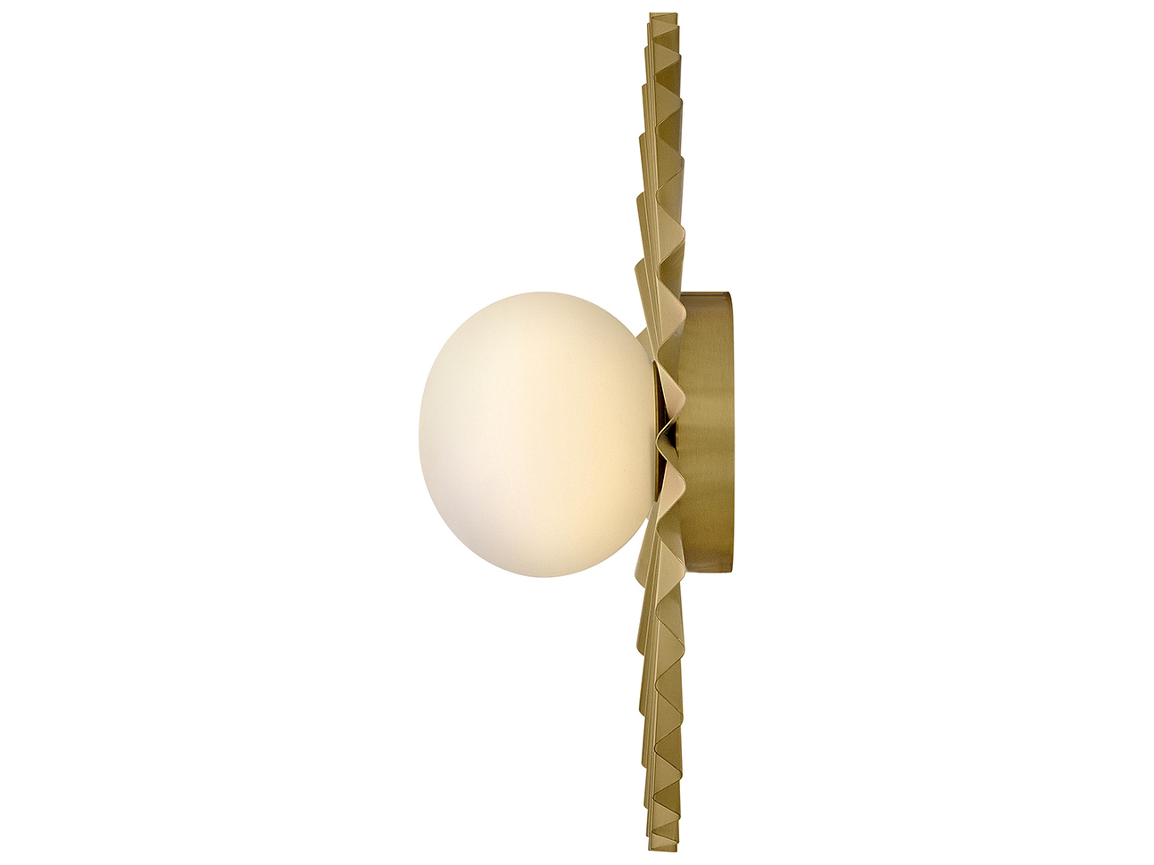 Lark Living Stevie 1-Light Lacquered Brass Globe Flush Mount