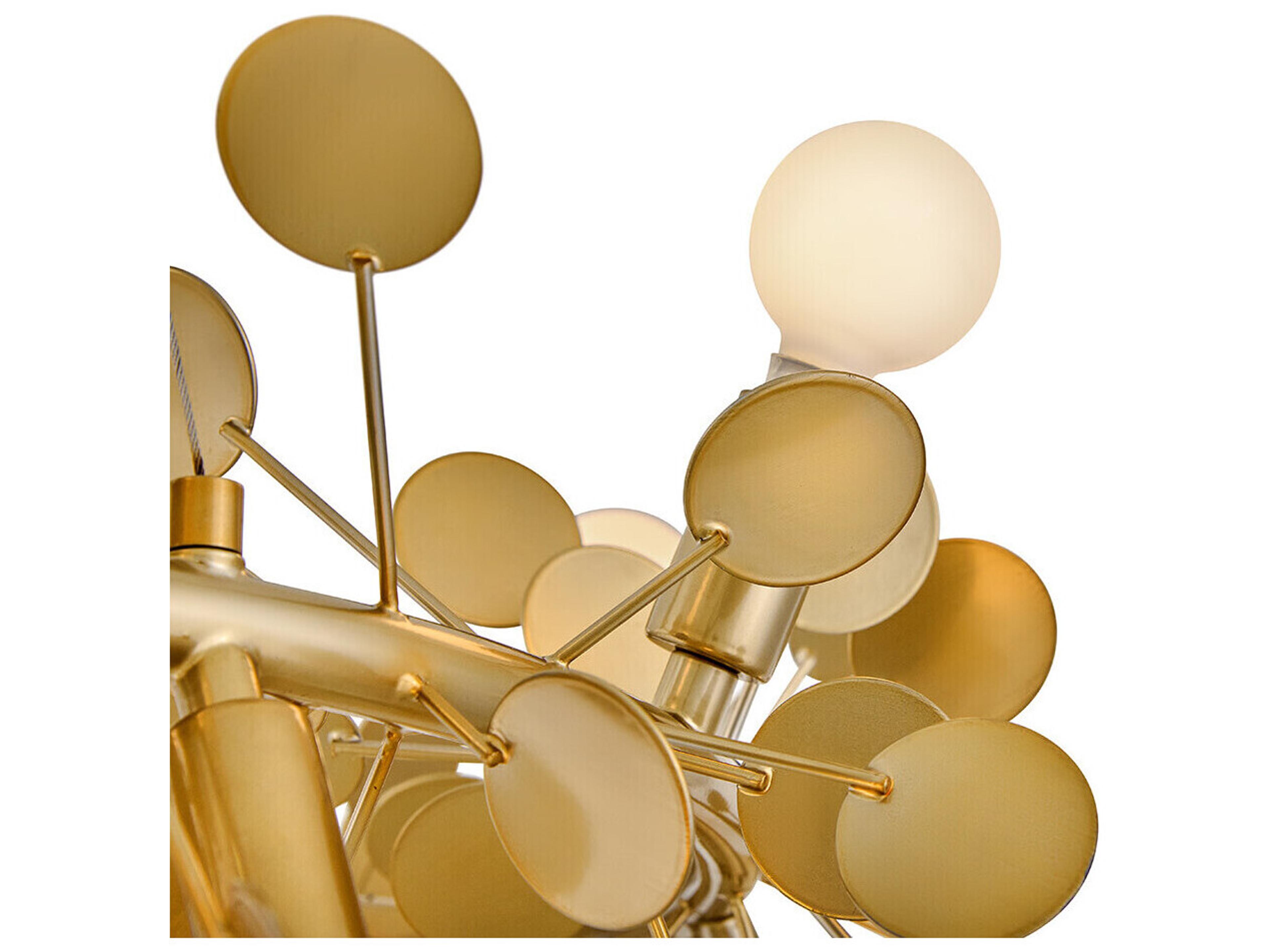 Lark Living Lolli 12-Light Distressed Brass Chandelier