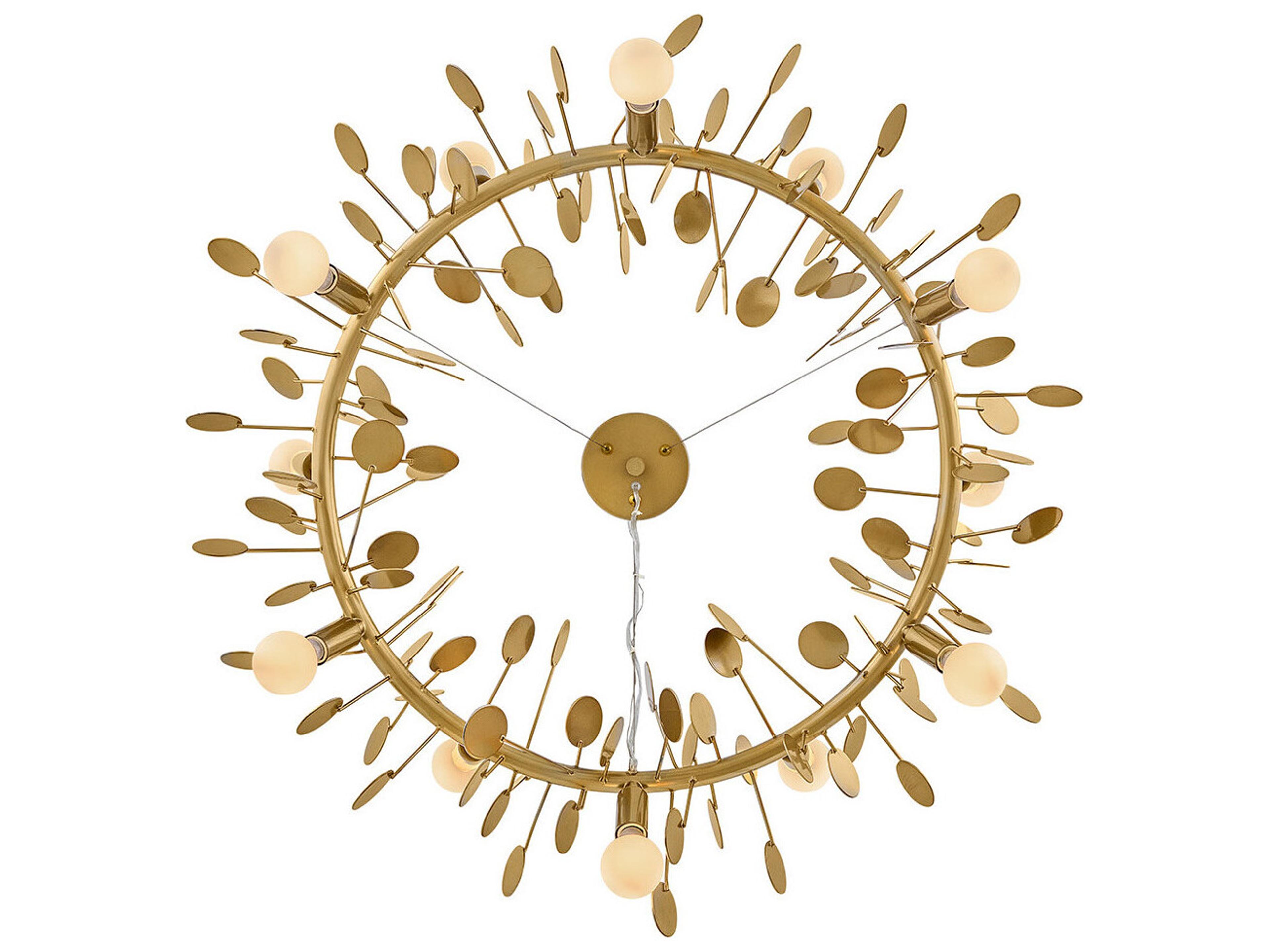 Lark Living Lolli 12-Light Distressed Brass Chandelier