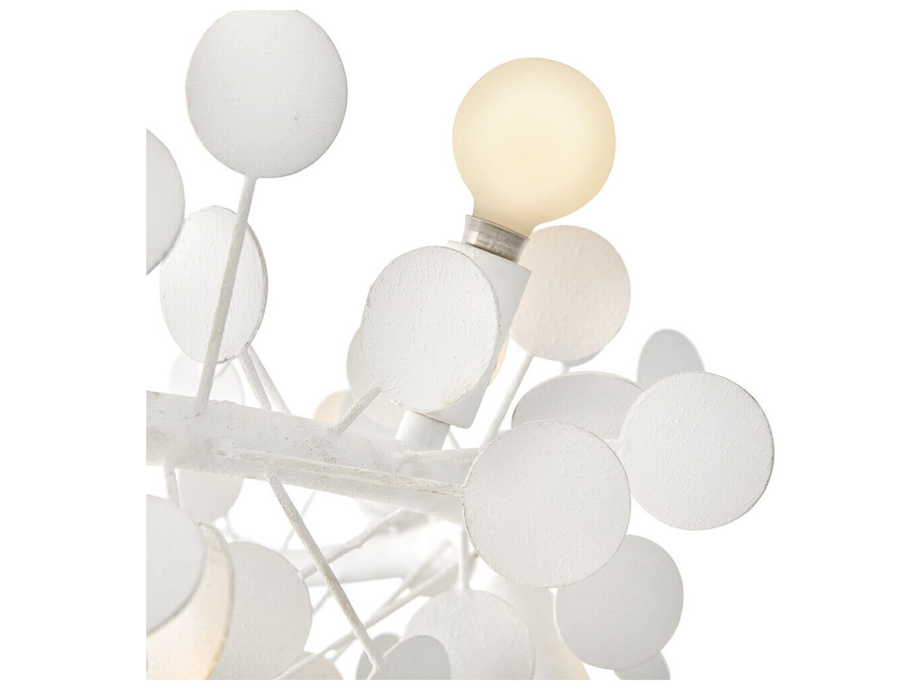 Lark Living Lolli 12-Light Textured Plaster White Chandelier