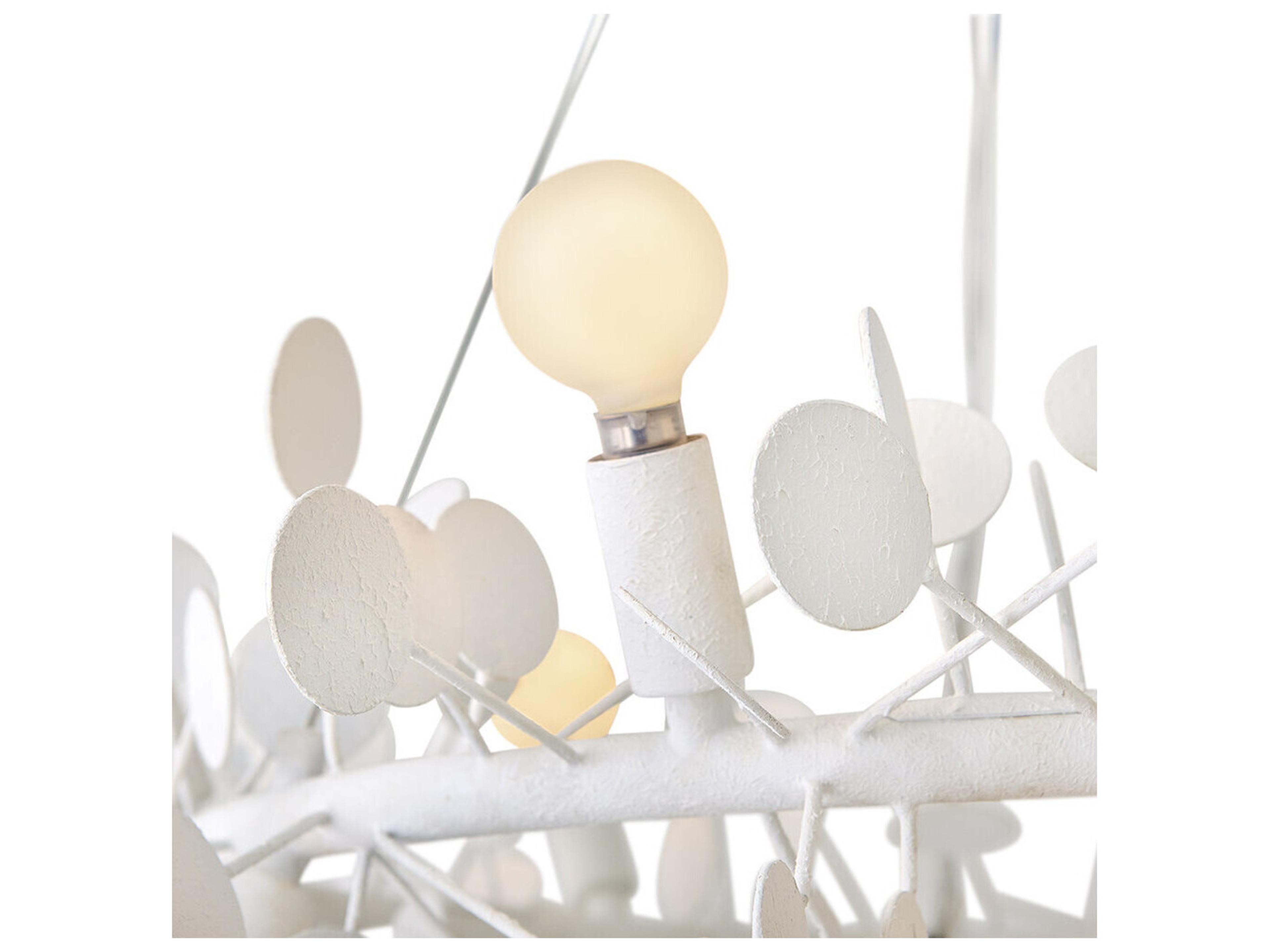 Lark Living Lolli 12-Light Textured Plaster White Chandelier