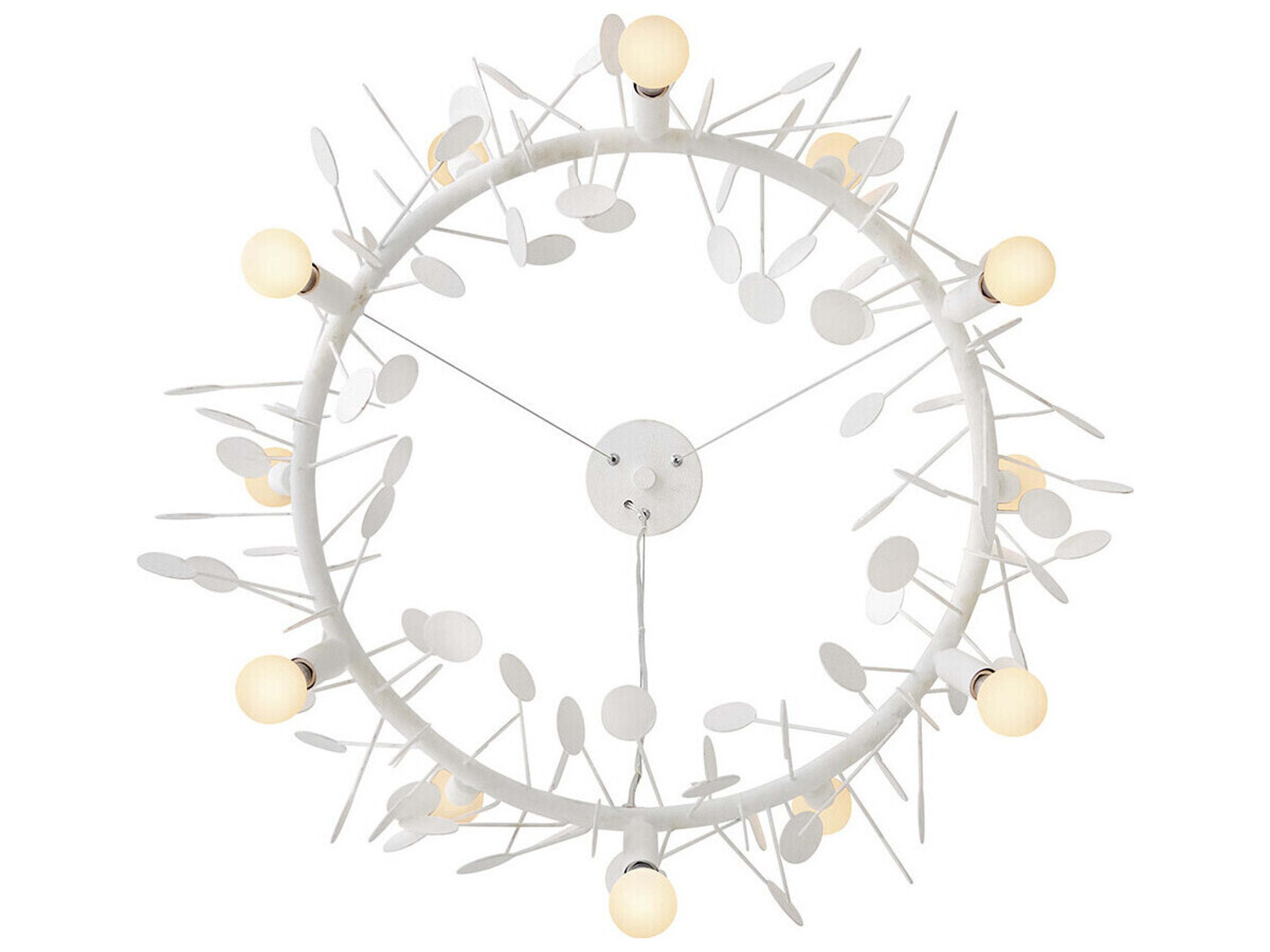 Lark Living Lolli 12-Light Textured Plaster White Chandelier