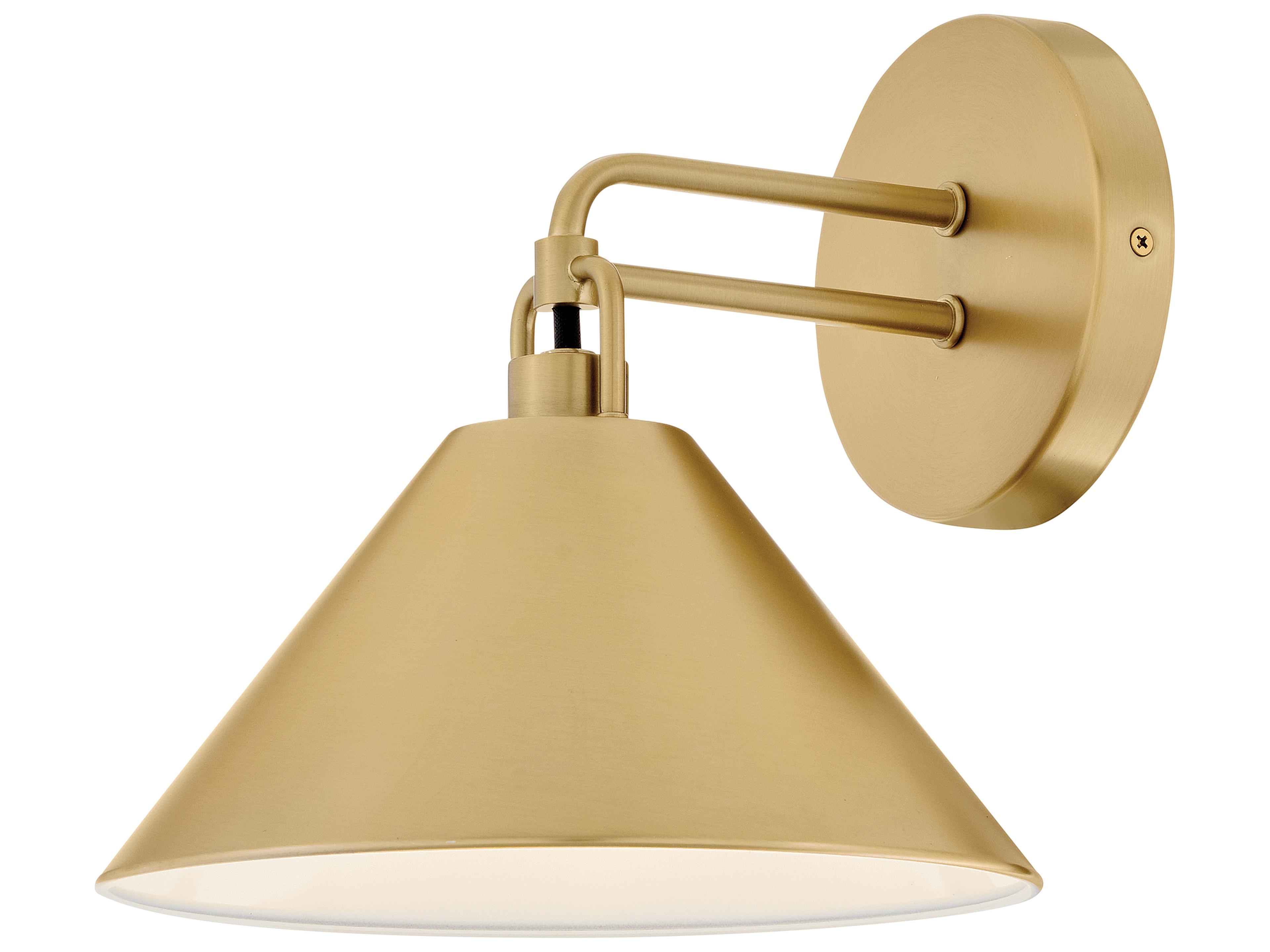Milo 1-Light Lacquered Brass Wall Sconce