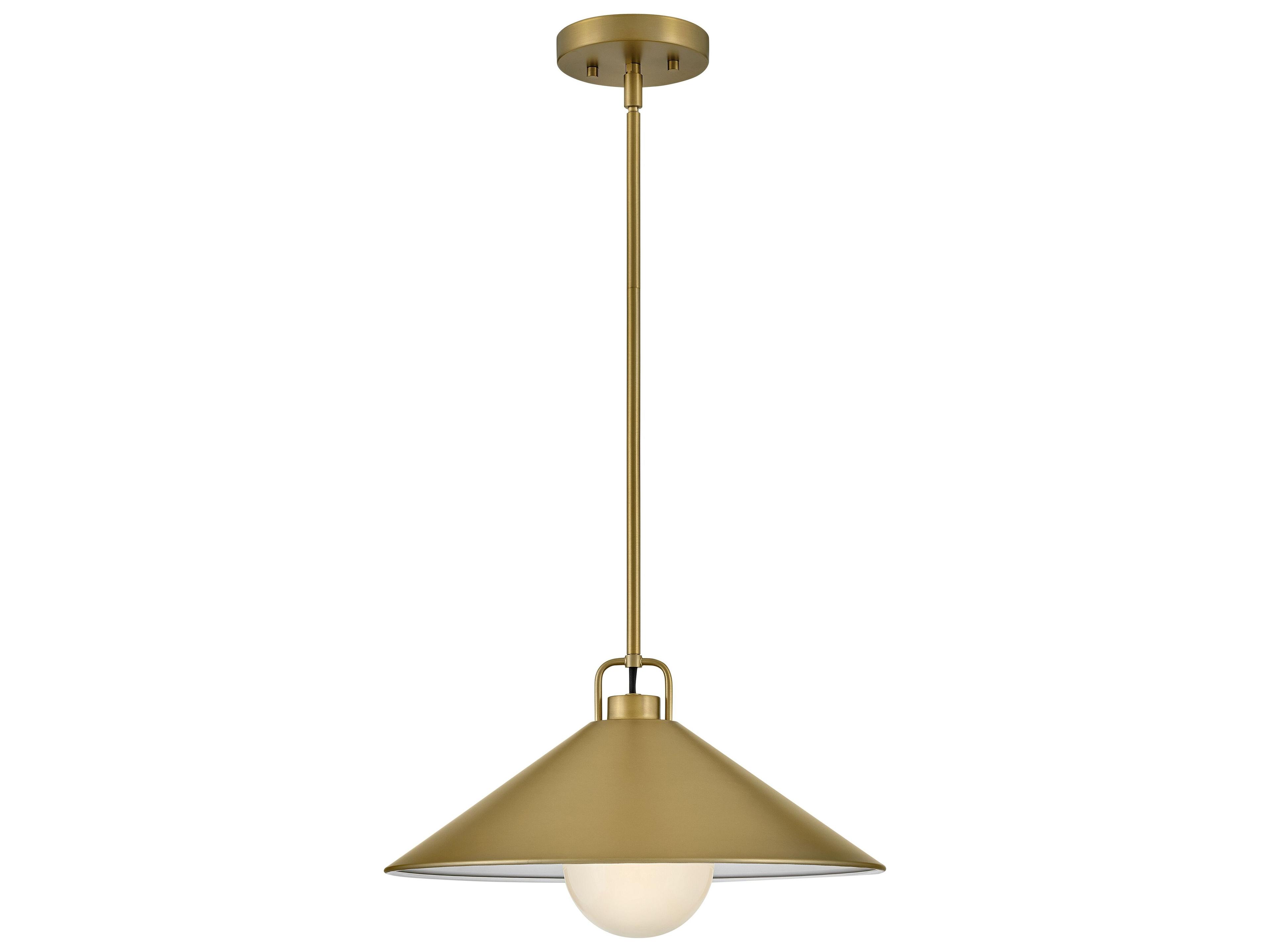 Milo 1-Light Lacquered Brass Pendant