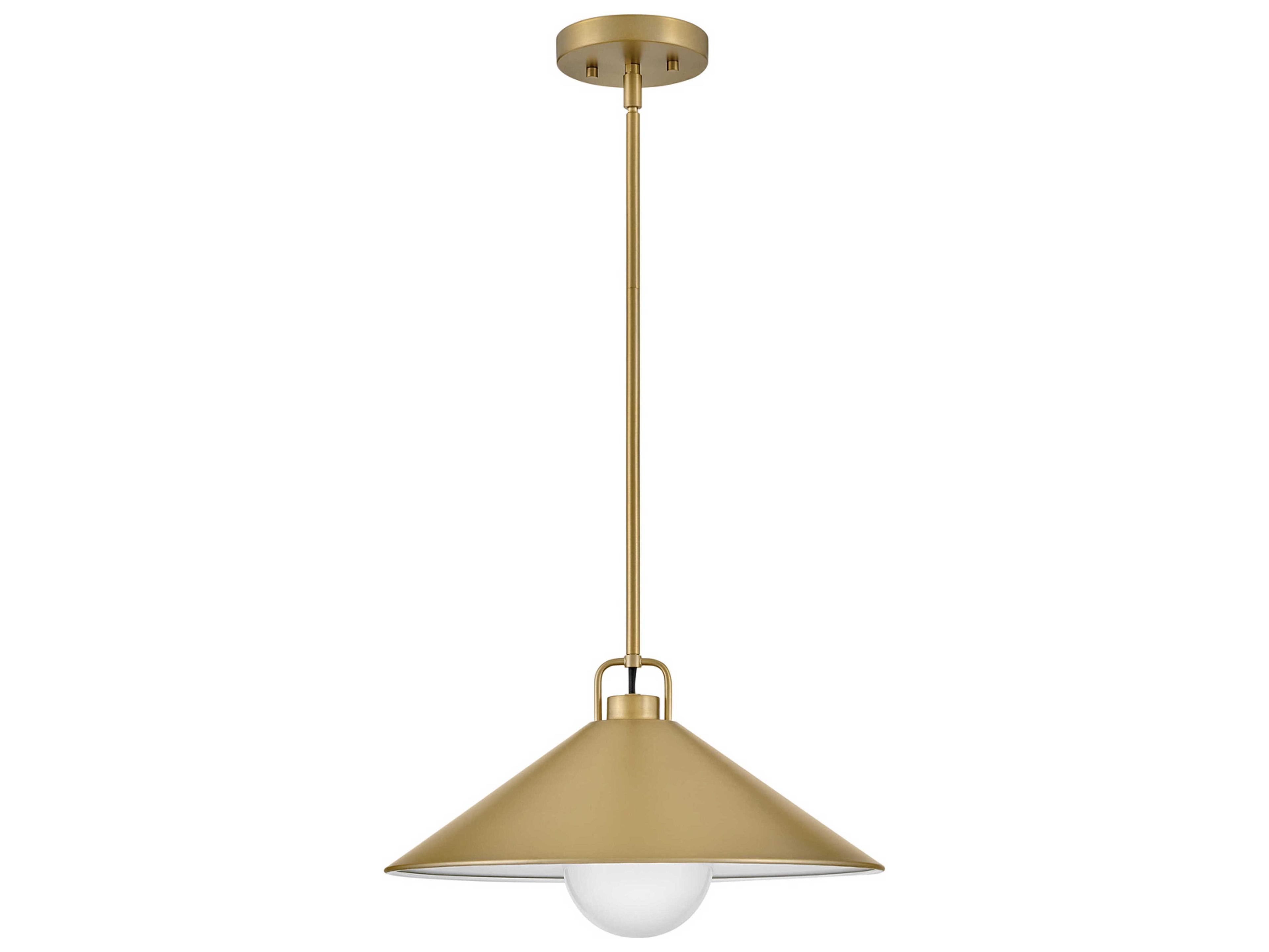 Lark Living Milo 1-Light Lacquered Brass Pendant