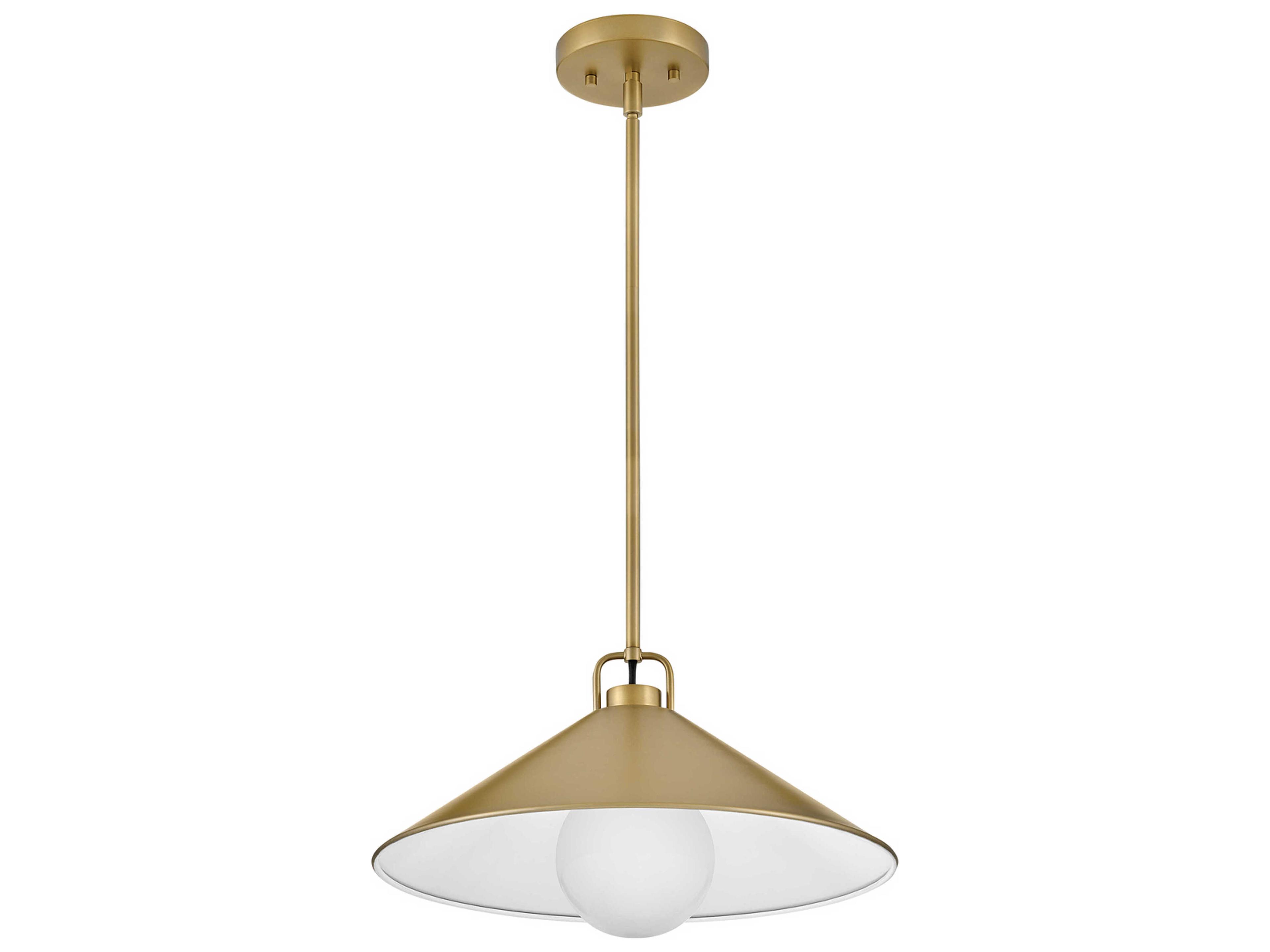 Lark Living Milo 1-Light Lacquered Brass Pendant