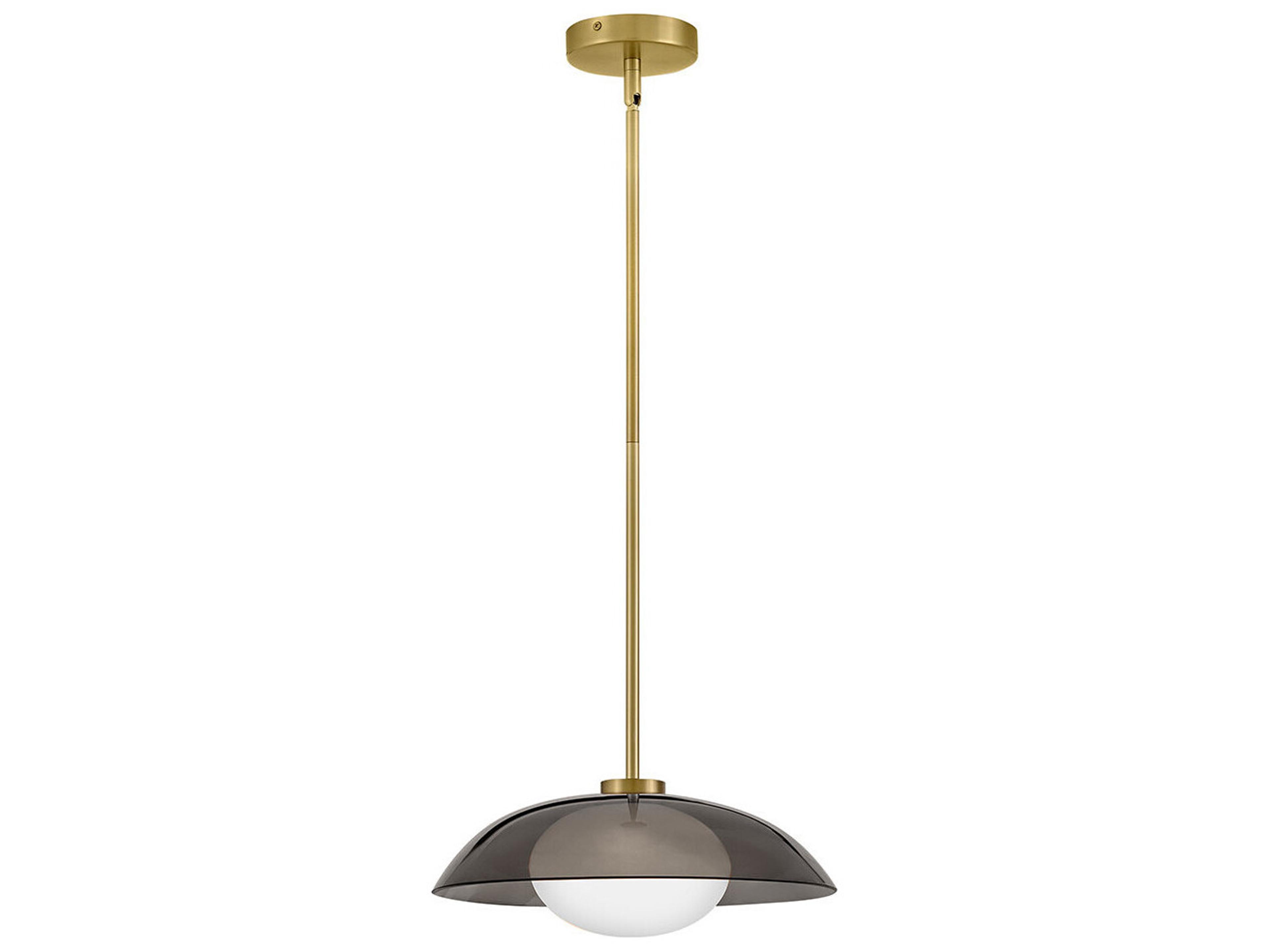 Lark Living Jace Led-Light Lacquered Brass Dome Pendant