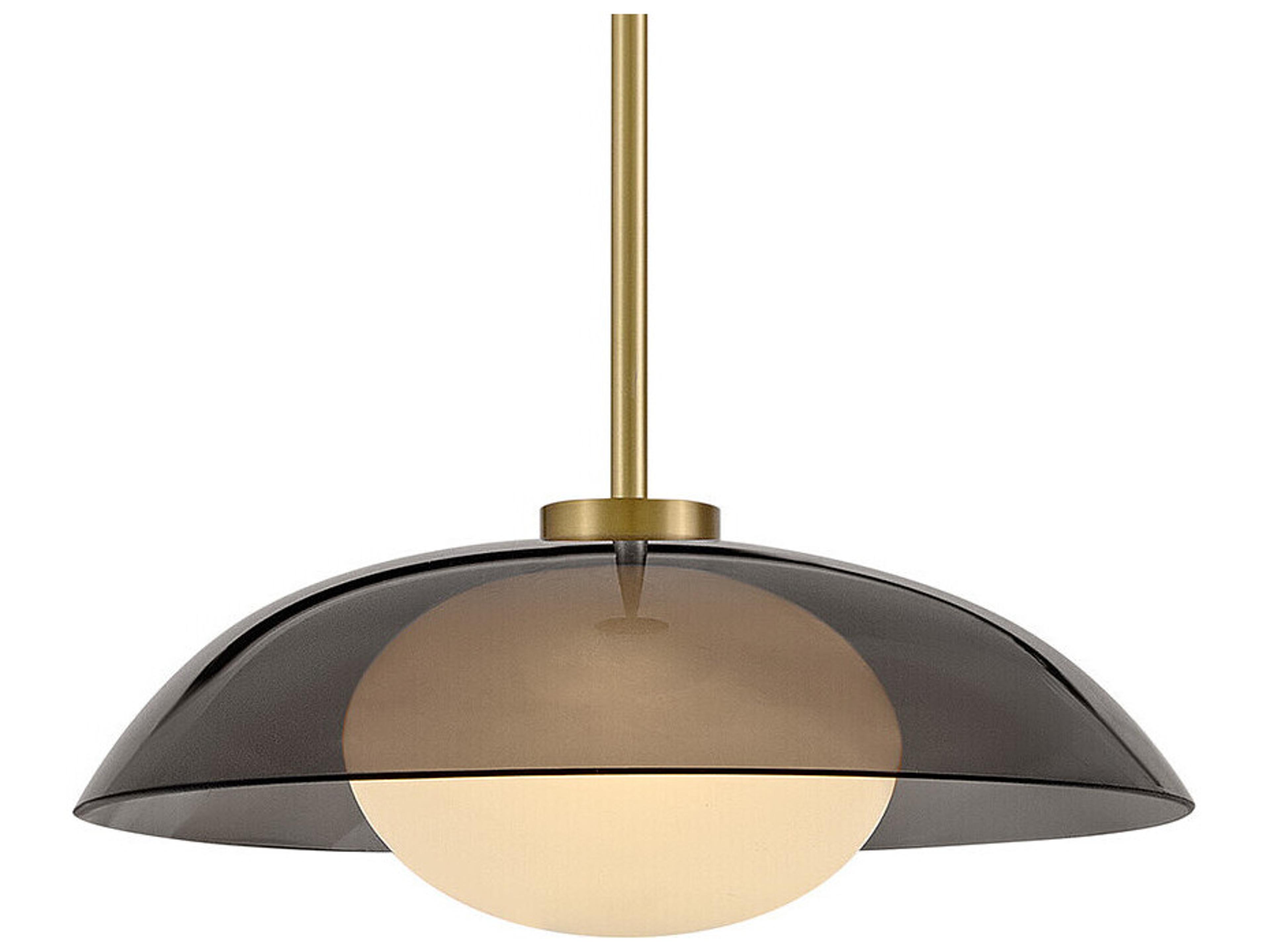 Lark Living Jace Led-Light Lacquered Brass Dome Pendant