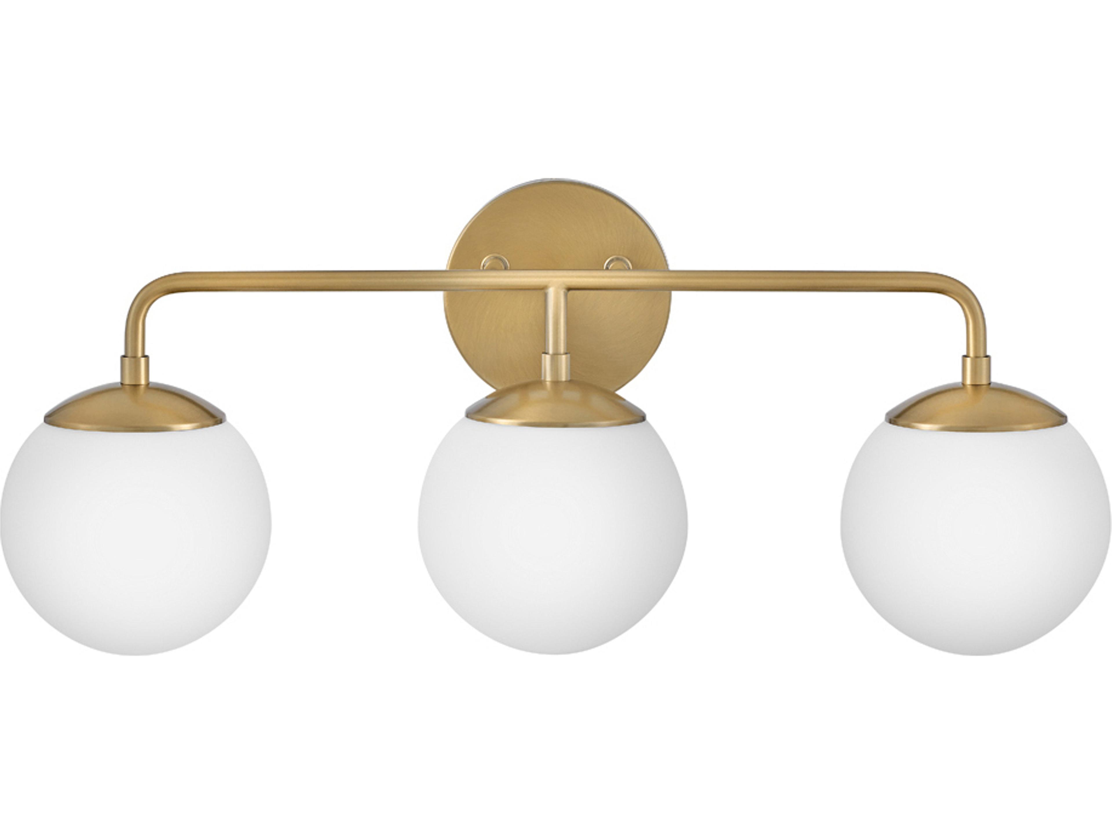 Julep 3-Light Lacquered Brass Vanity Light