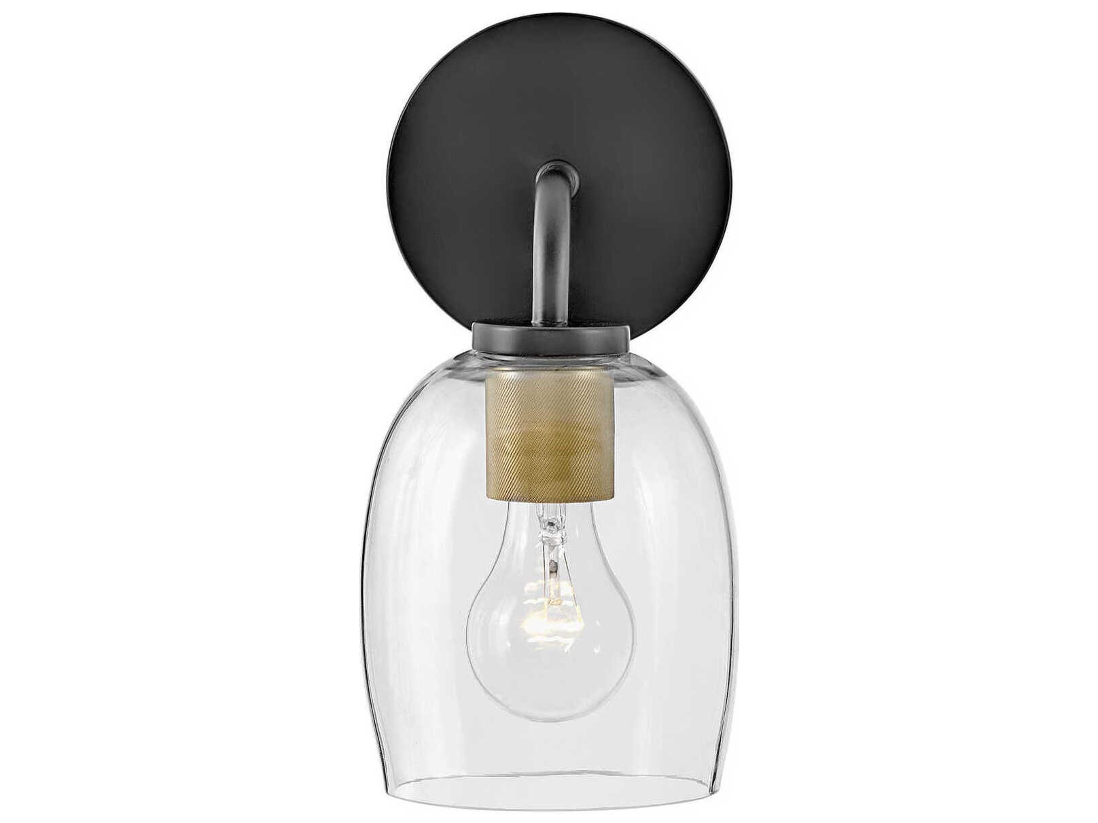 Lark Living Percy 1-Light Black Wall Sconce