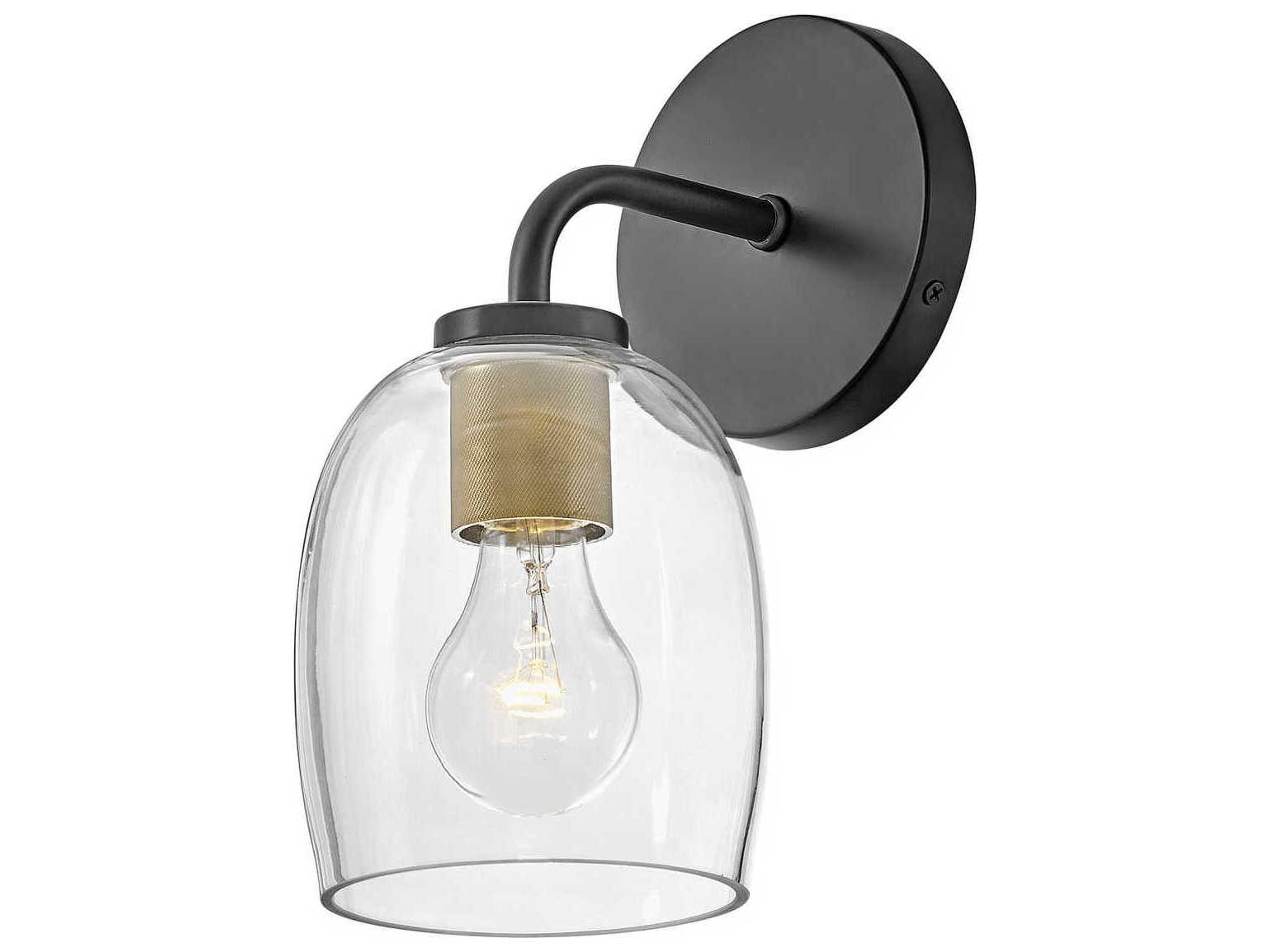 Lark Living Percy 1-Light Black Wall Sconce