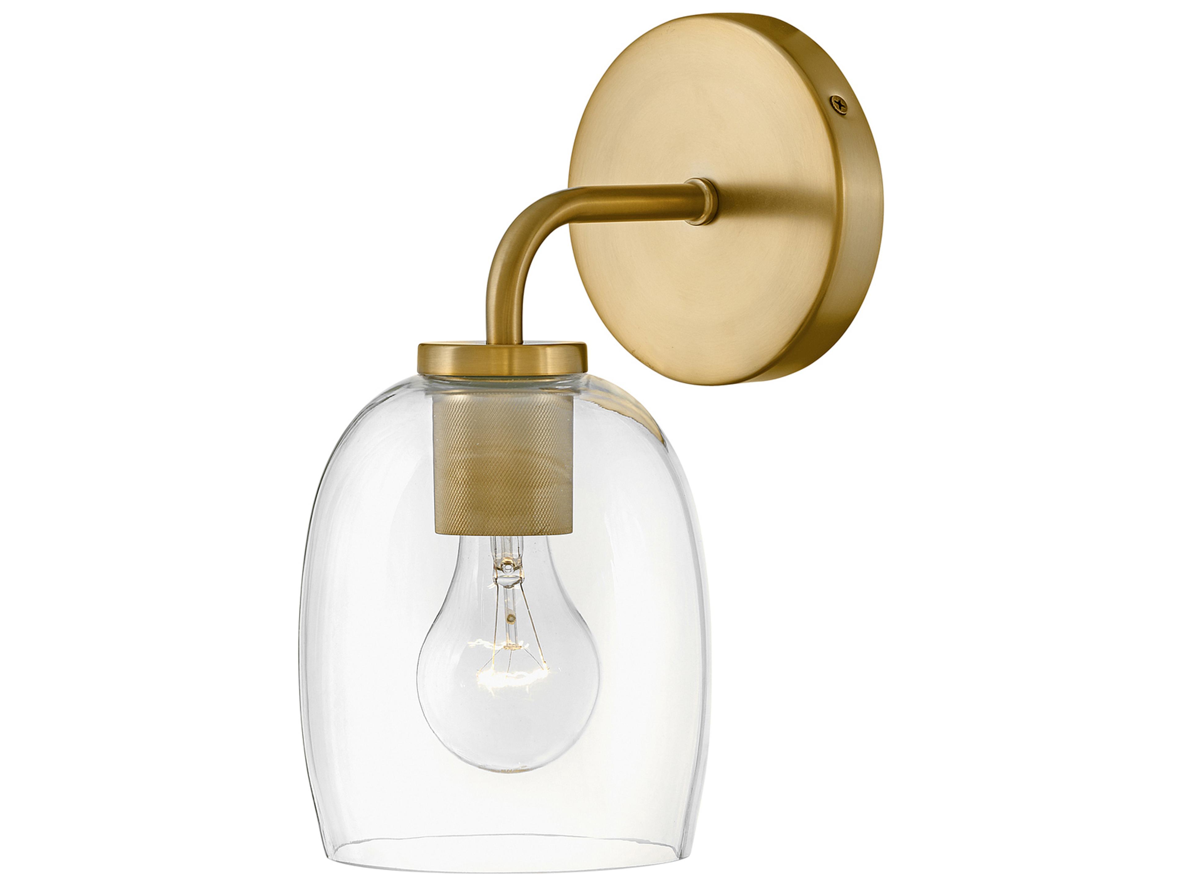 Percy 1-Light Lacquered Brass Wall Sconce