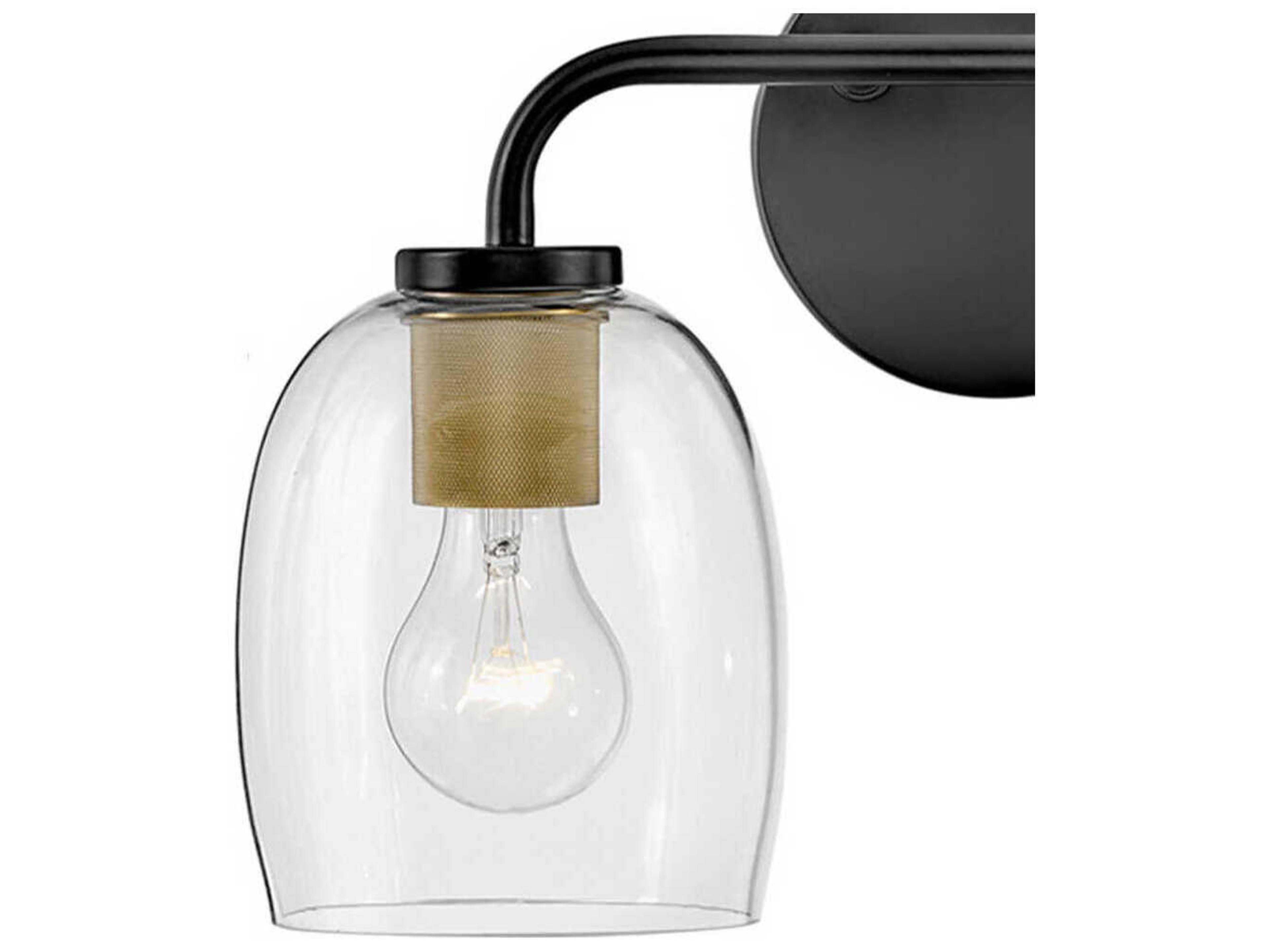 Lark Living Percy 2-Light Black Vanity Light