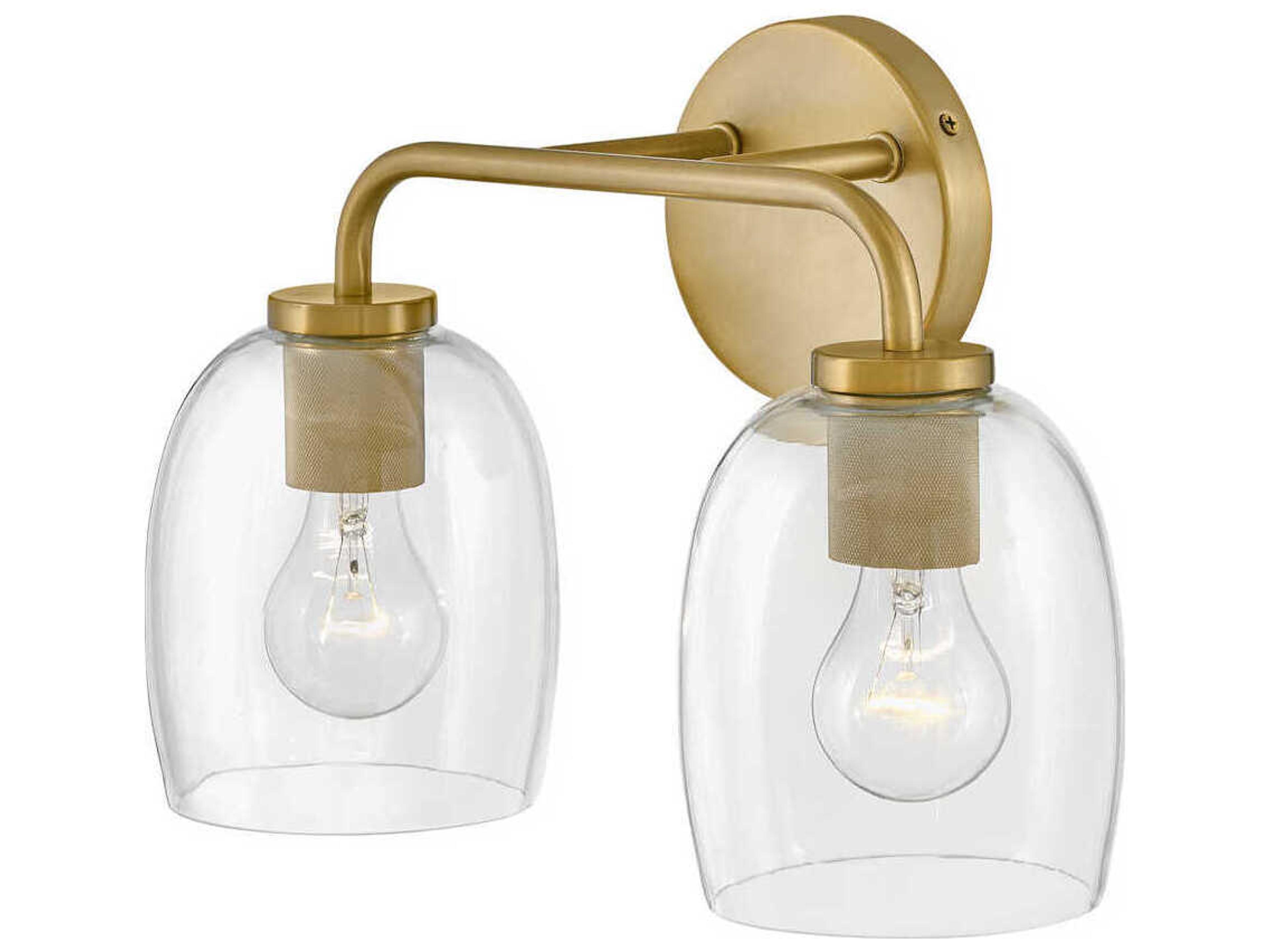 Lark Living Percy 2-Light Lacquered Brass Vanity Light