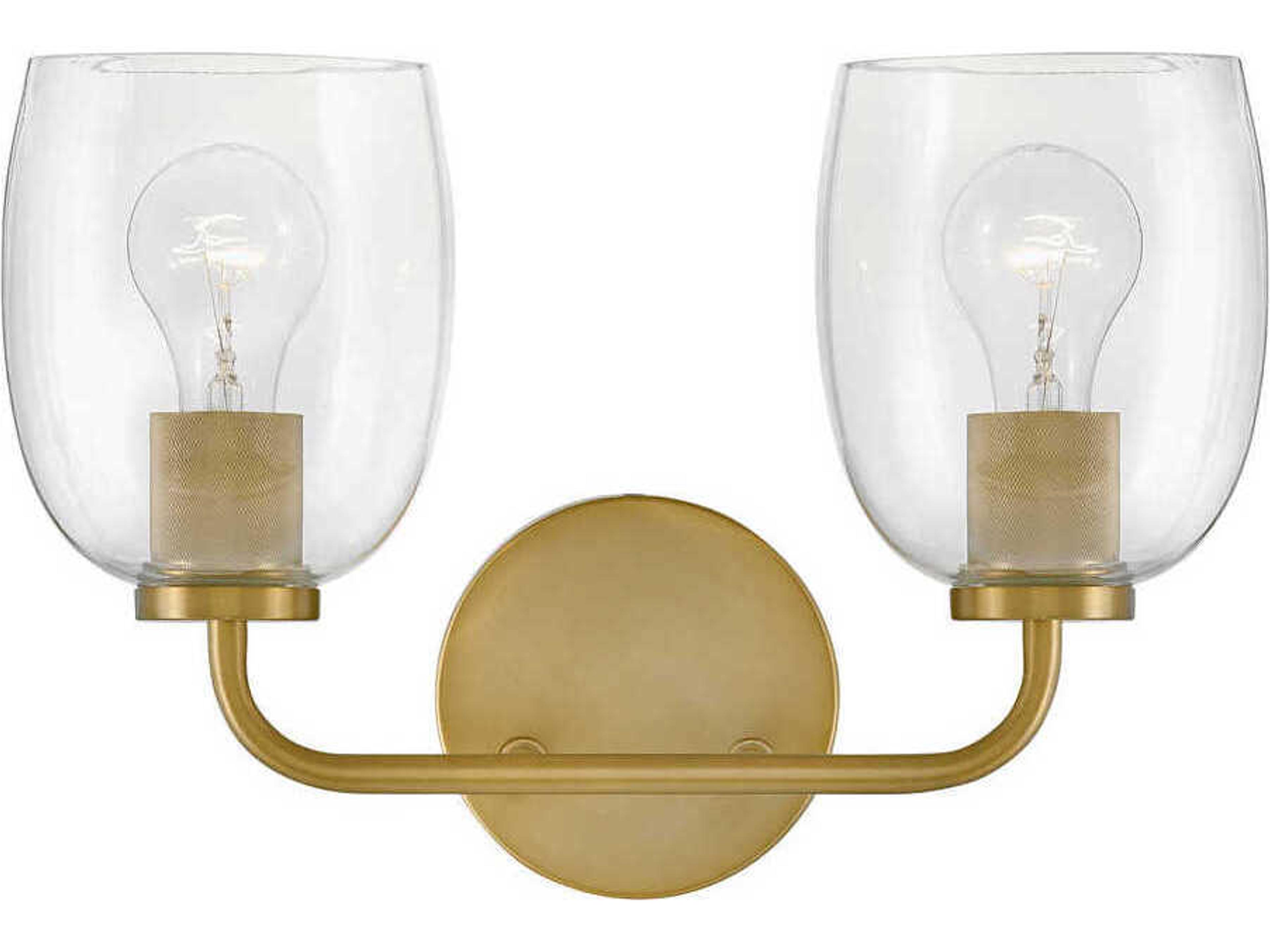 Lark Living Percy 2-Light Lacquered Brass Vanity Light