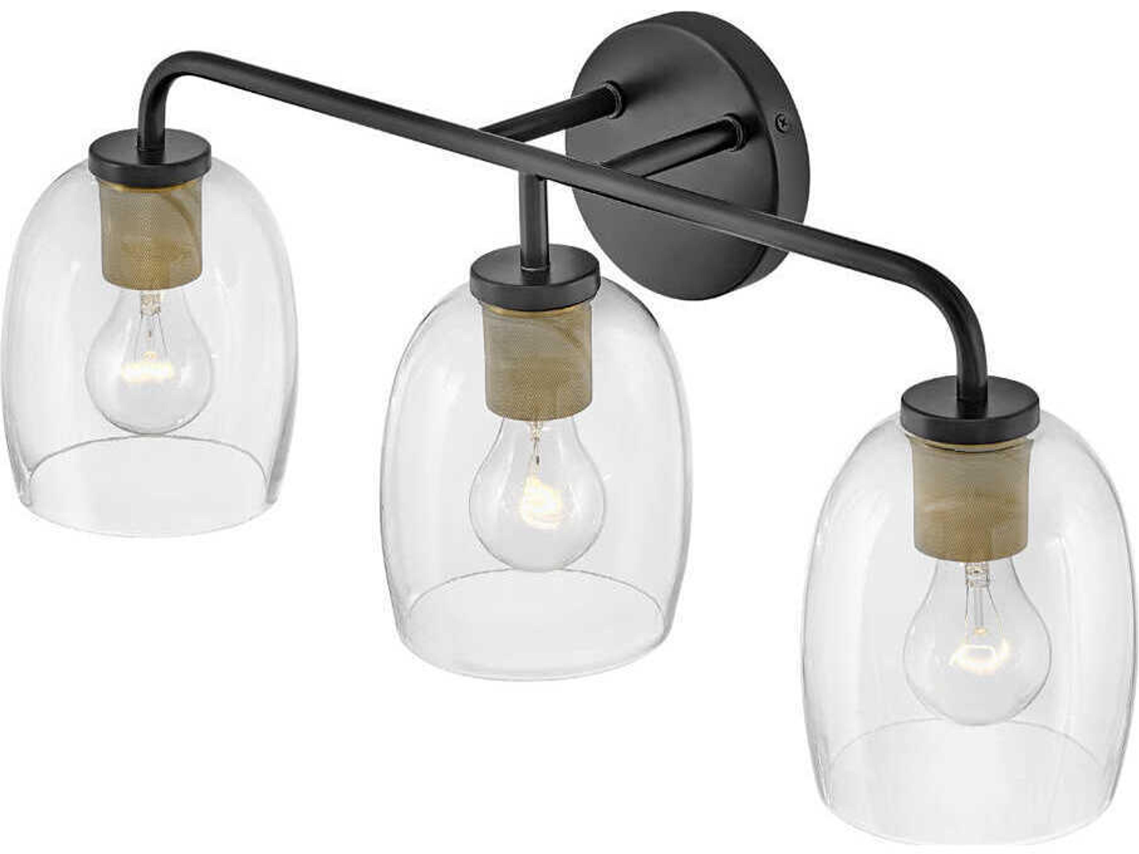 Lark Living Percy 3-Light Black Vanity Light