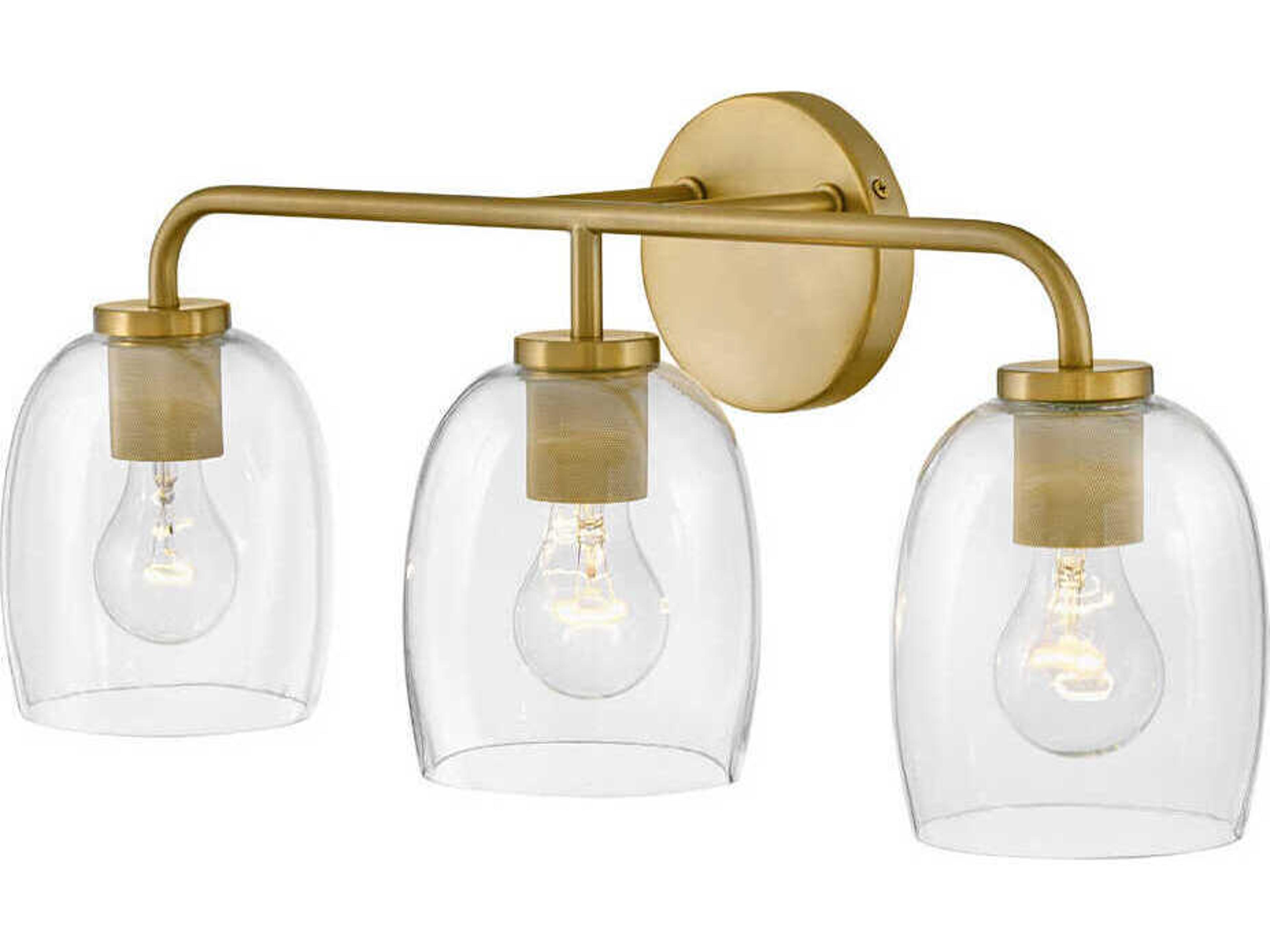 Lark Living Percy 3-Light Lacquered Brass Vanity Light