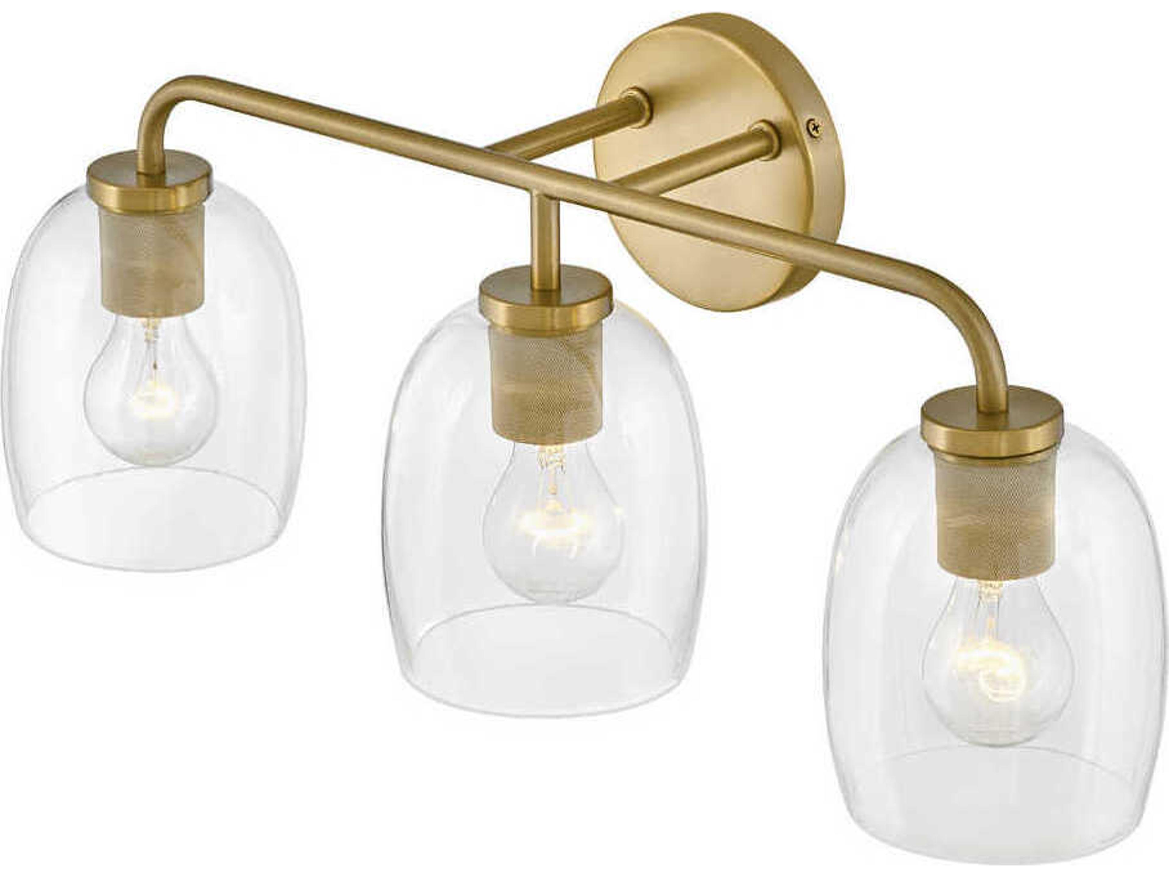 Lark Living Percy 3-Light Lacquered Brass Vanity Light