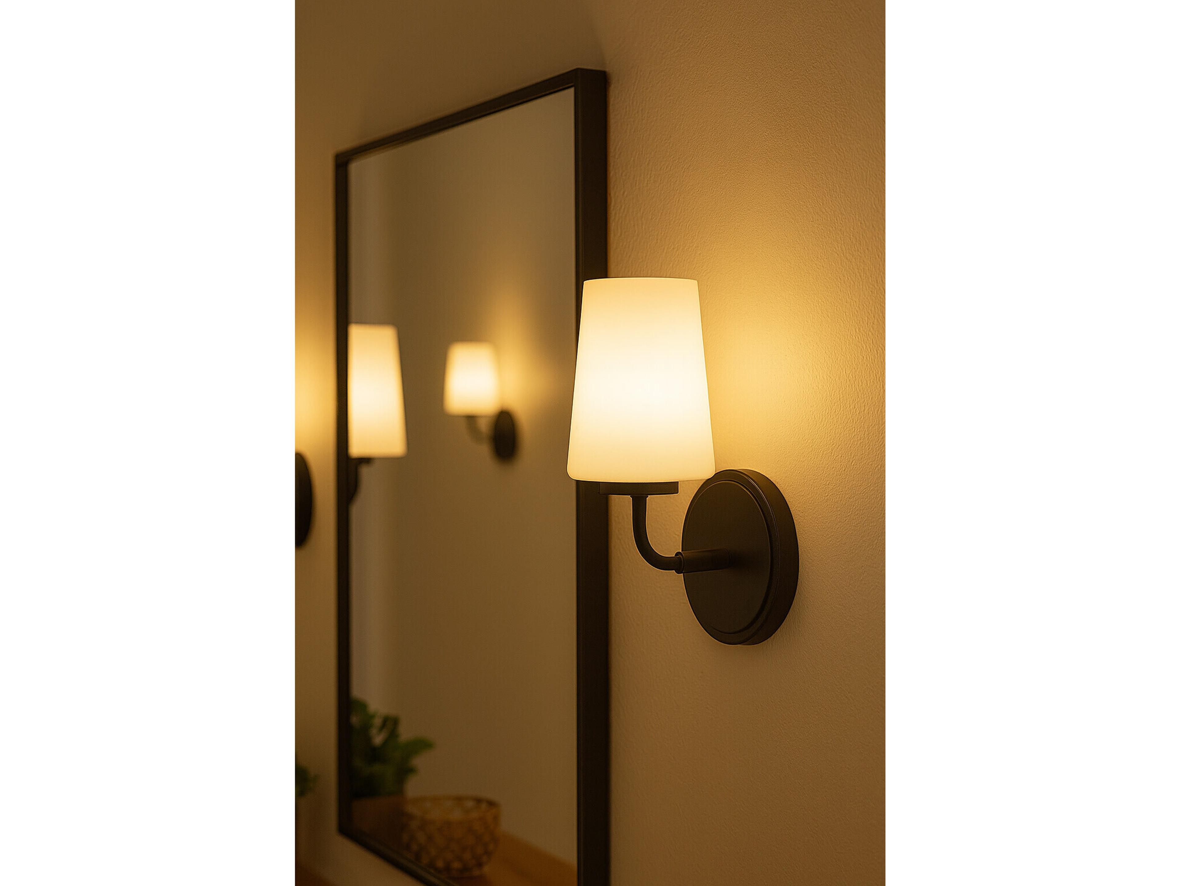 Lark Living Kline 1-Light Black Wall Sconce