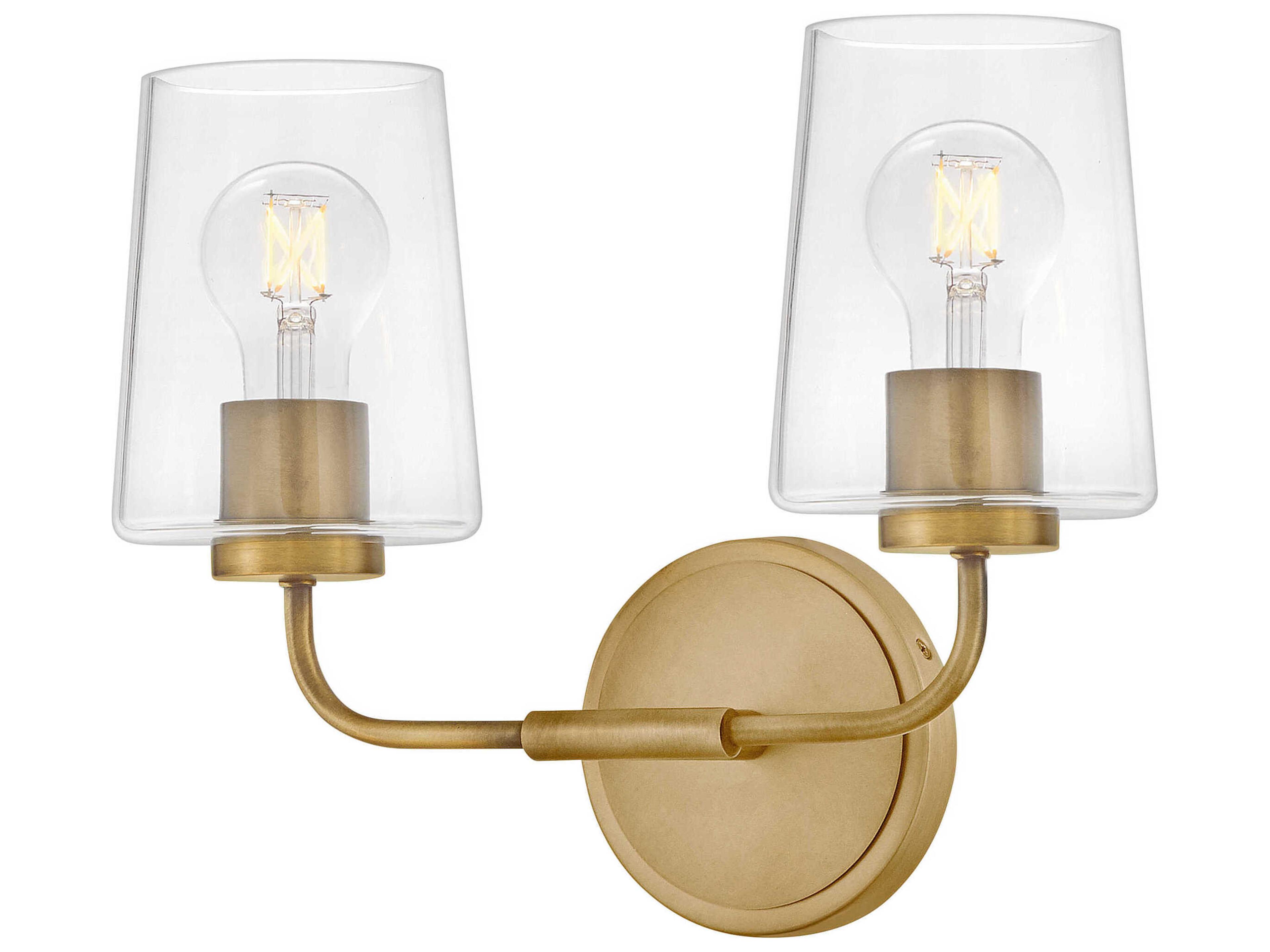 Lark Living Kline 2-Light Heritage Brass Vanity Light