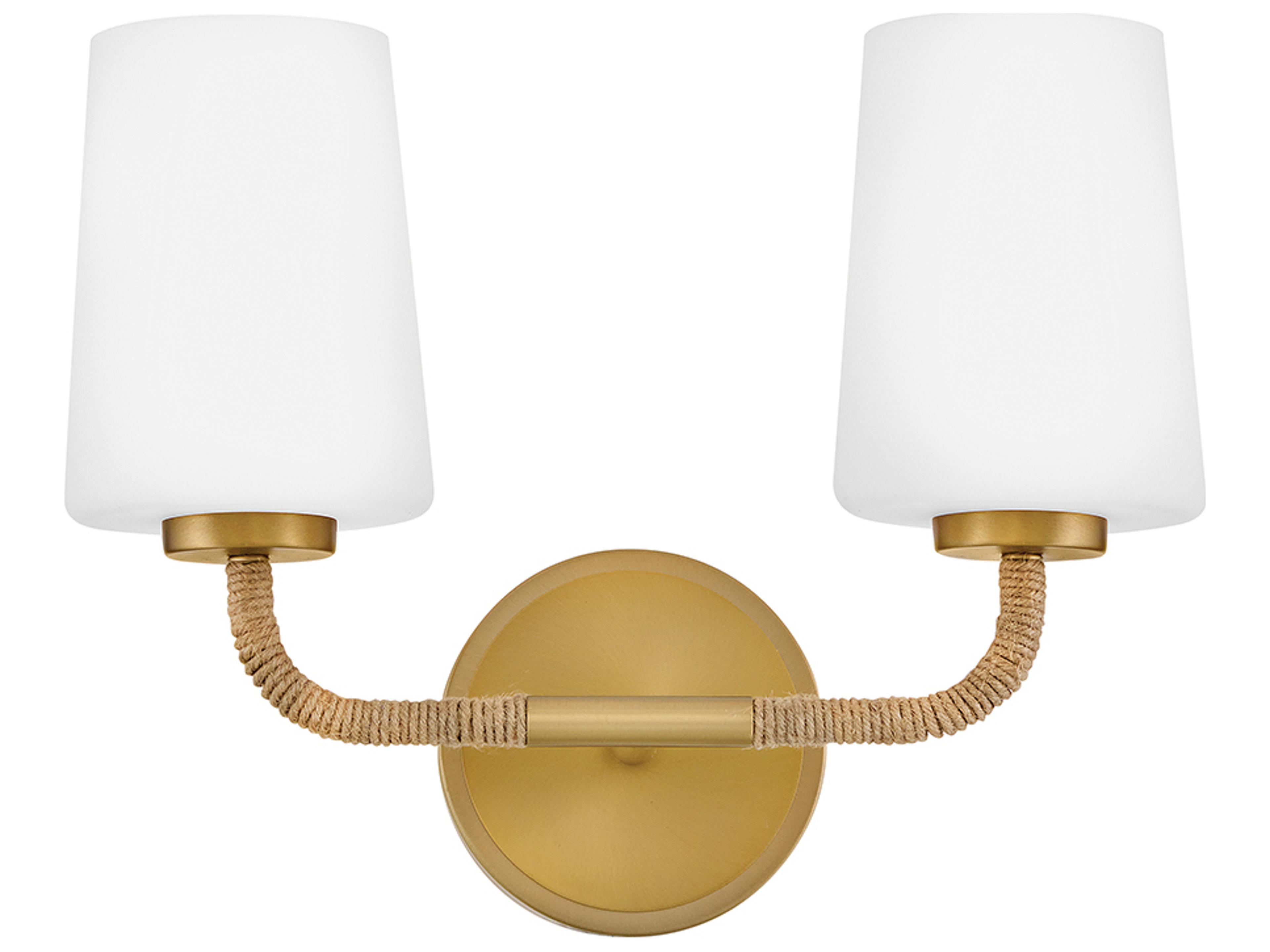 Lark Living Kline 2-Light Lacquered Brass Vanity Light