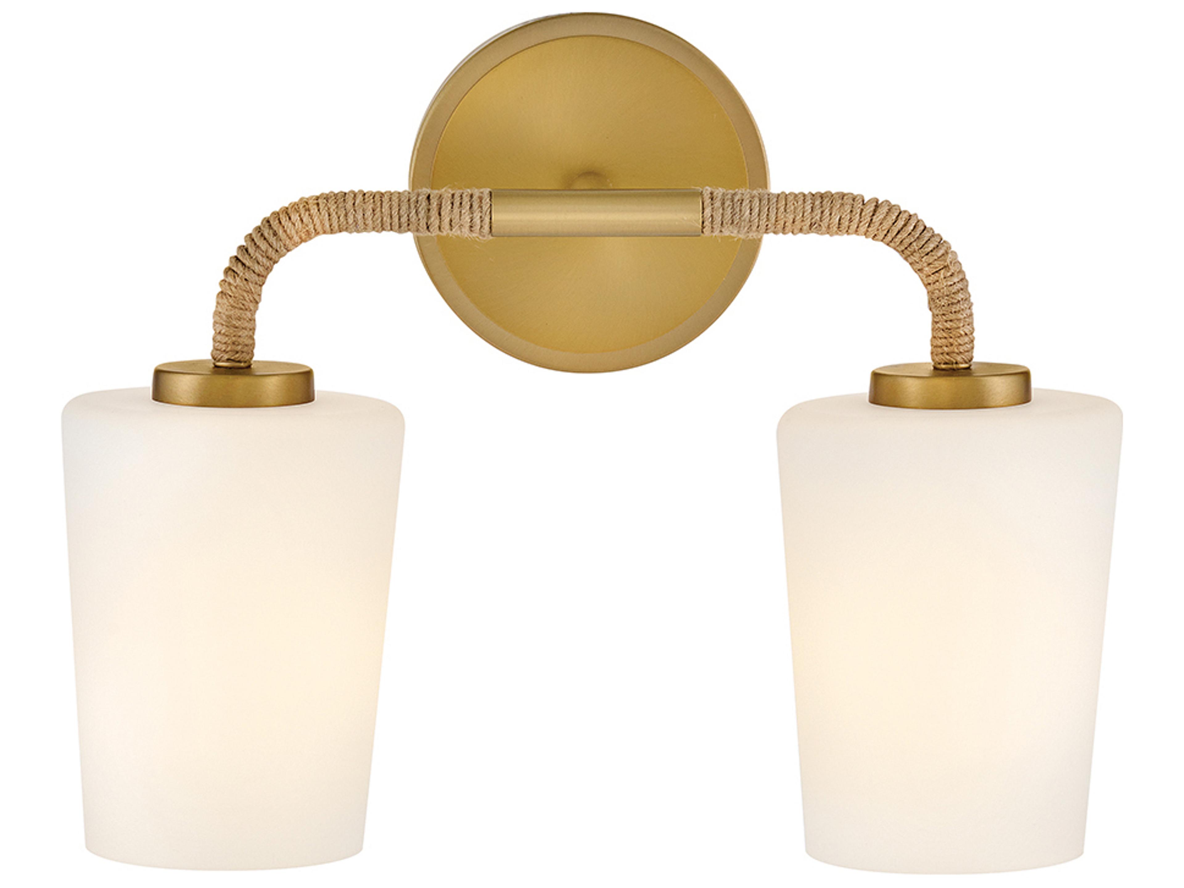Lark Living Kline 2-Light Lacquered Brass Vanity Light