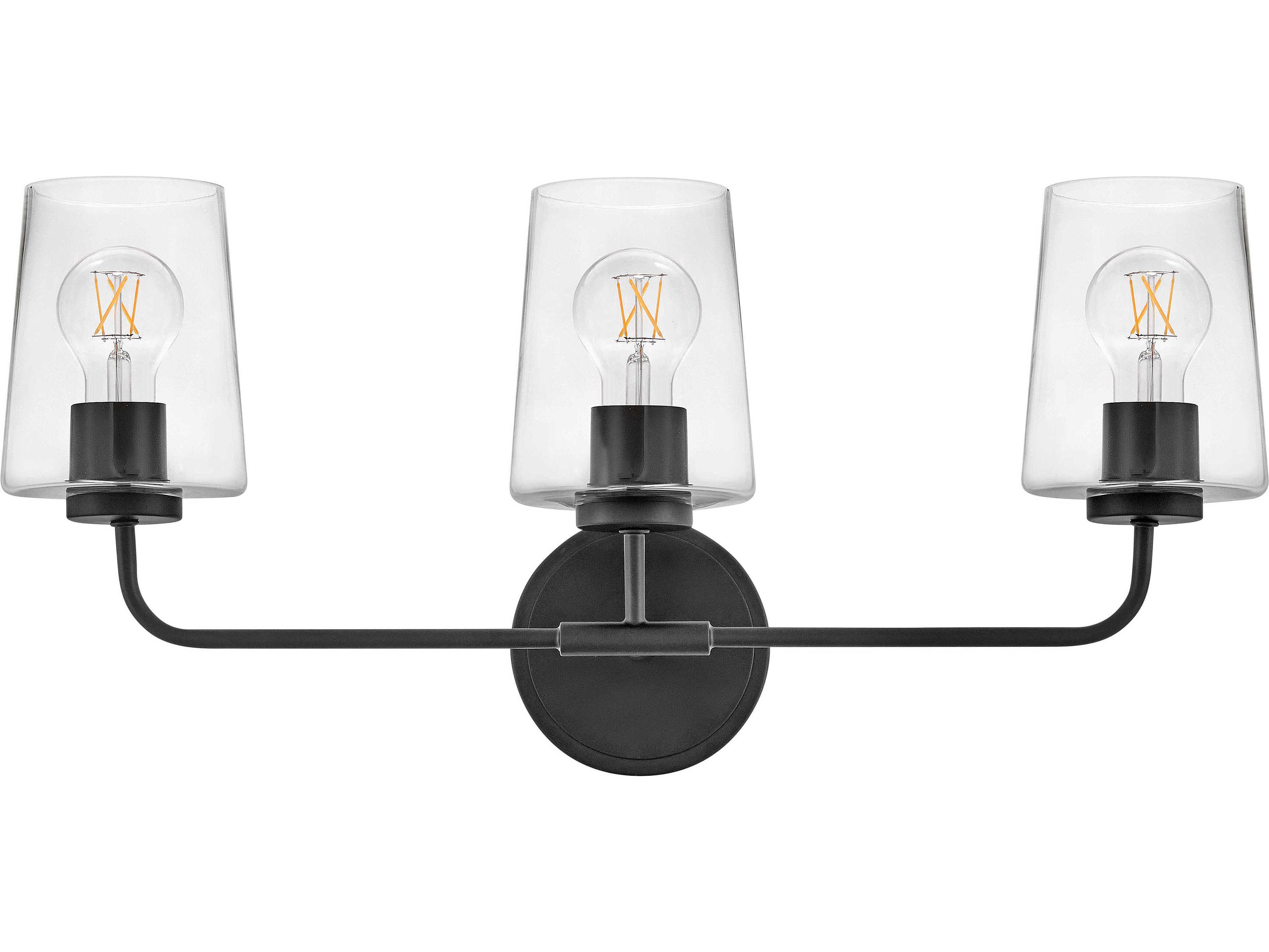 Lark Living Kline 3-Light Black Vanity Light
