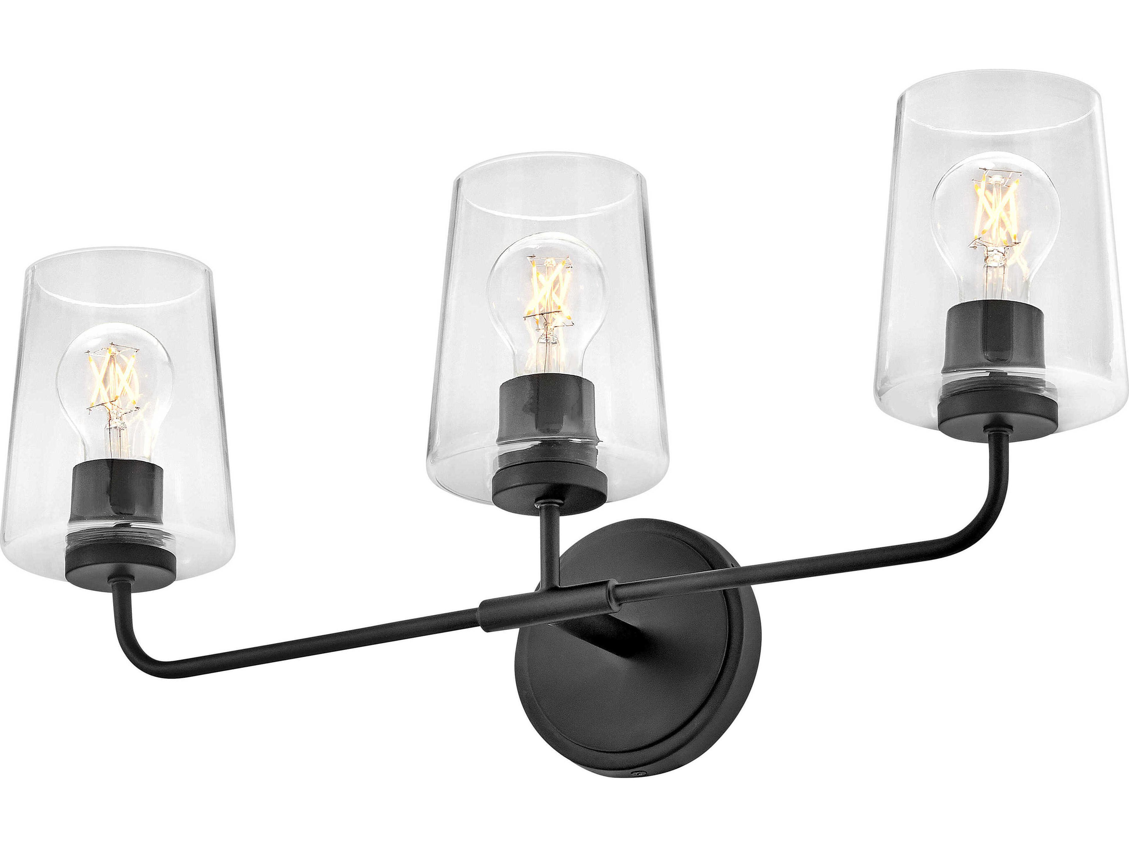 Lark Living Kline 3-Light Black Vanity Light