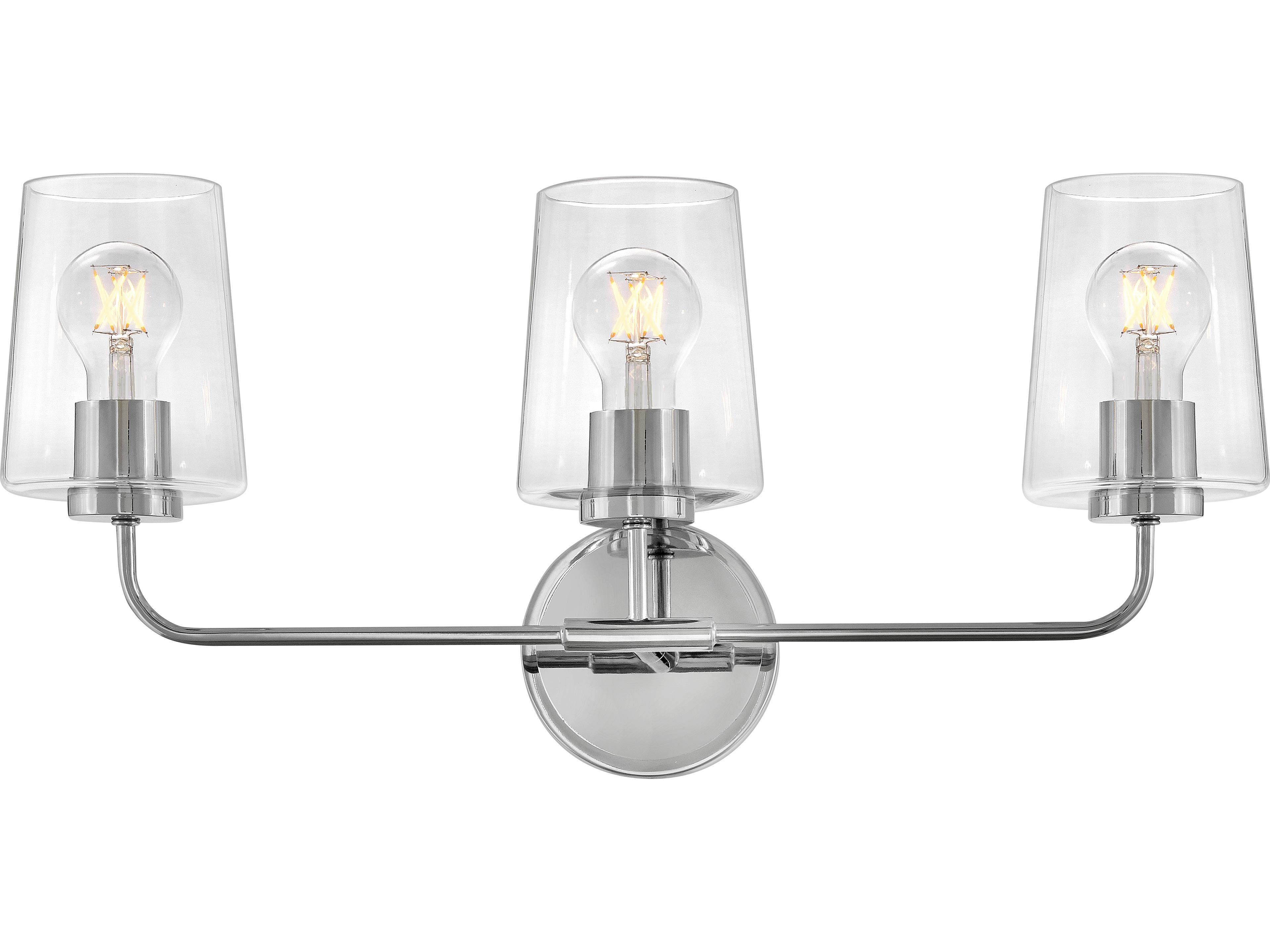 Kline 3-Light Chrome Vanity Light
