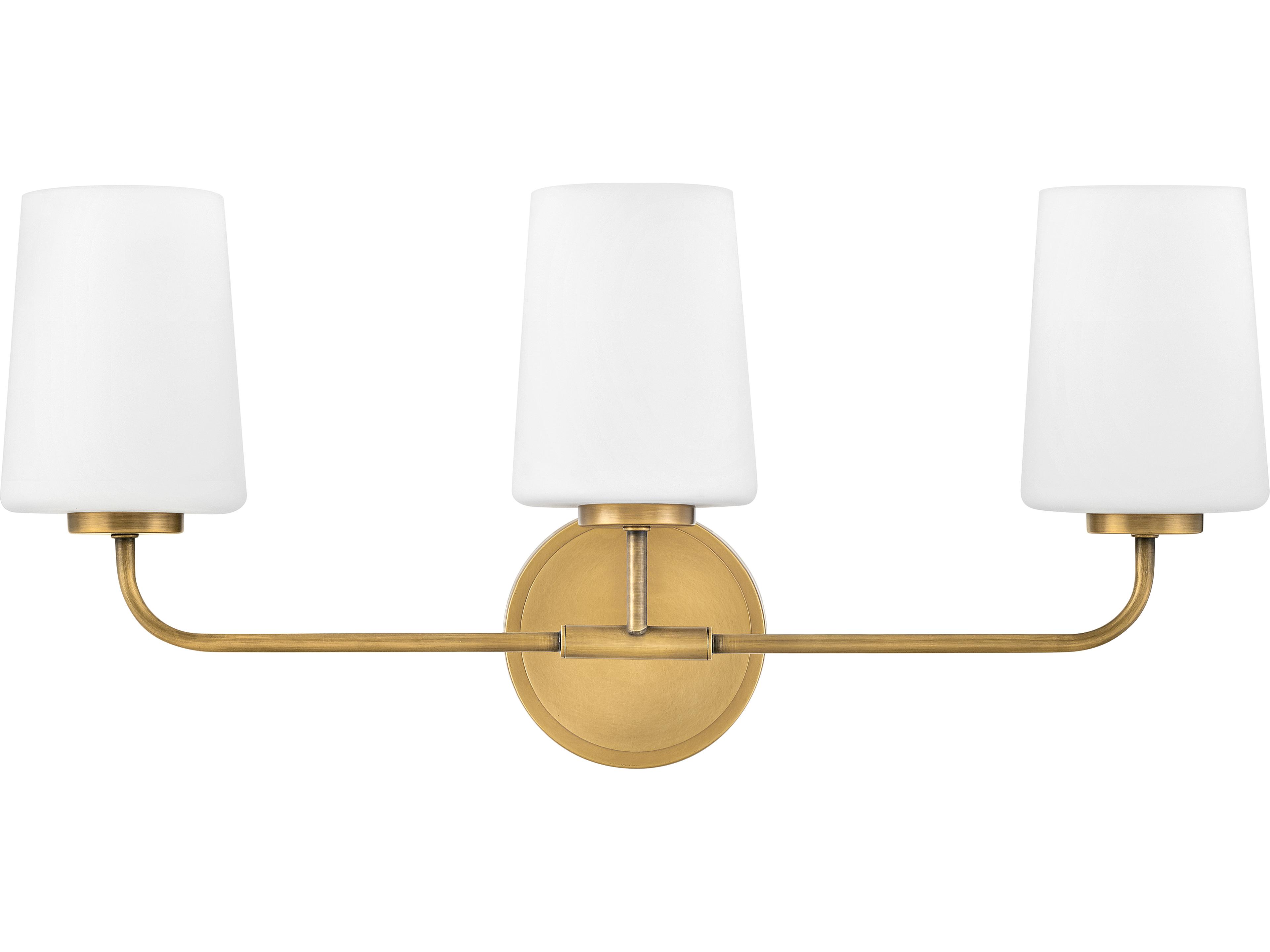 Kline 3-Light Vanity Light in Heritage Brass