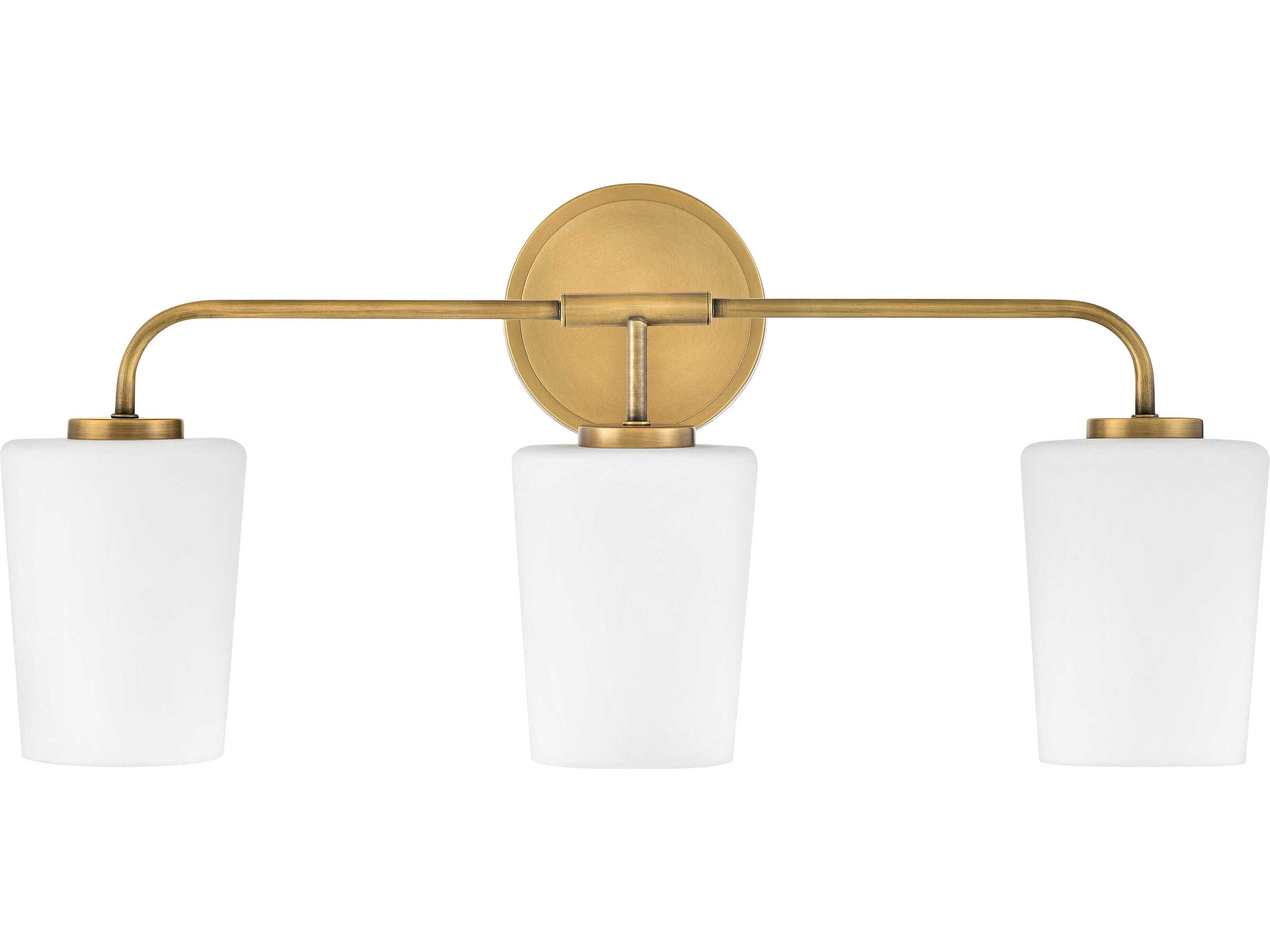 Lark Living Kline 3-Light Heritage Brass Vanity Light