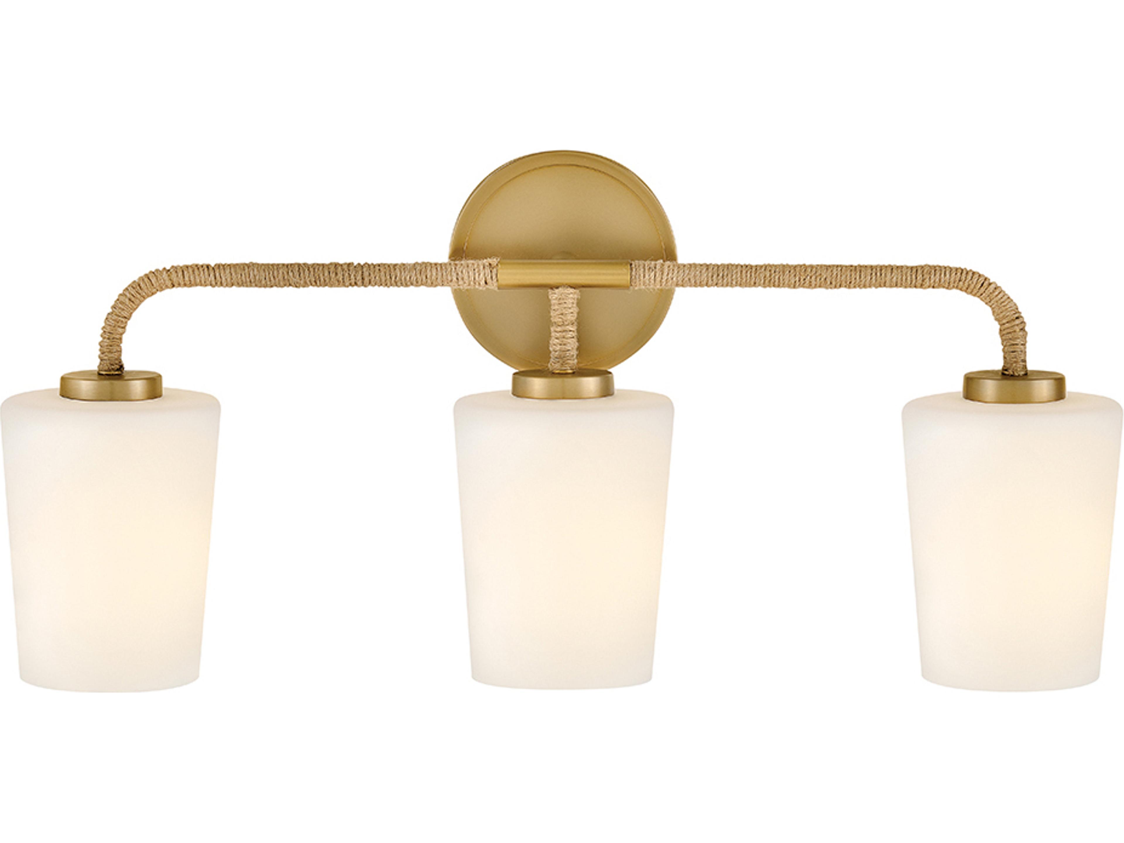 Lark Living Kline 3-Light Lacquered Brass Vanity Light