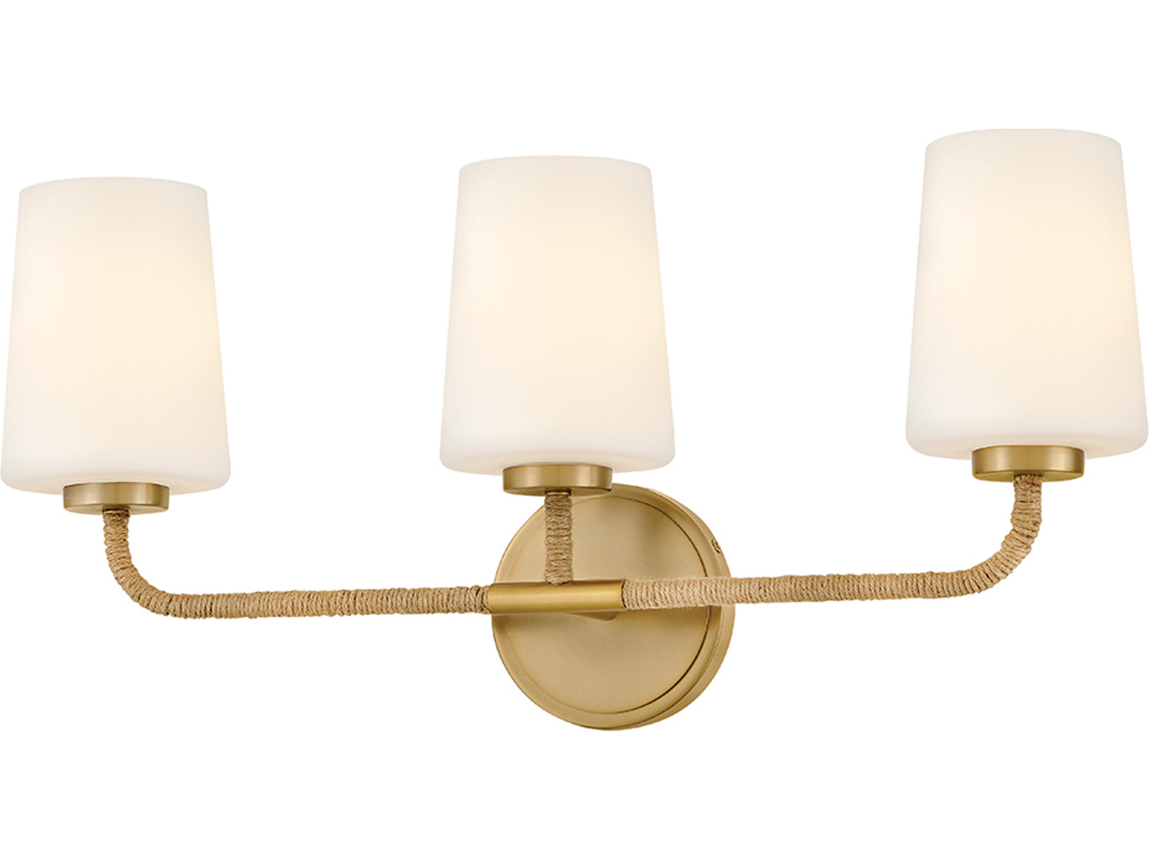 Lark Living Kline 3-Light Lacquered Brass Vanity Light
