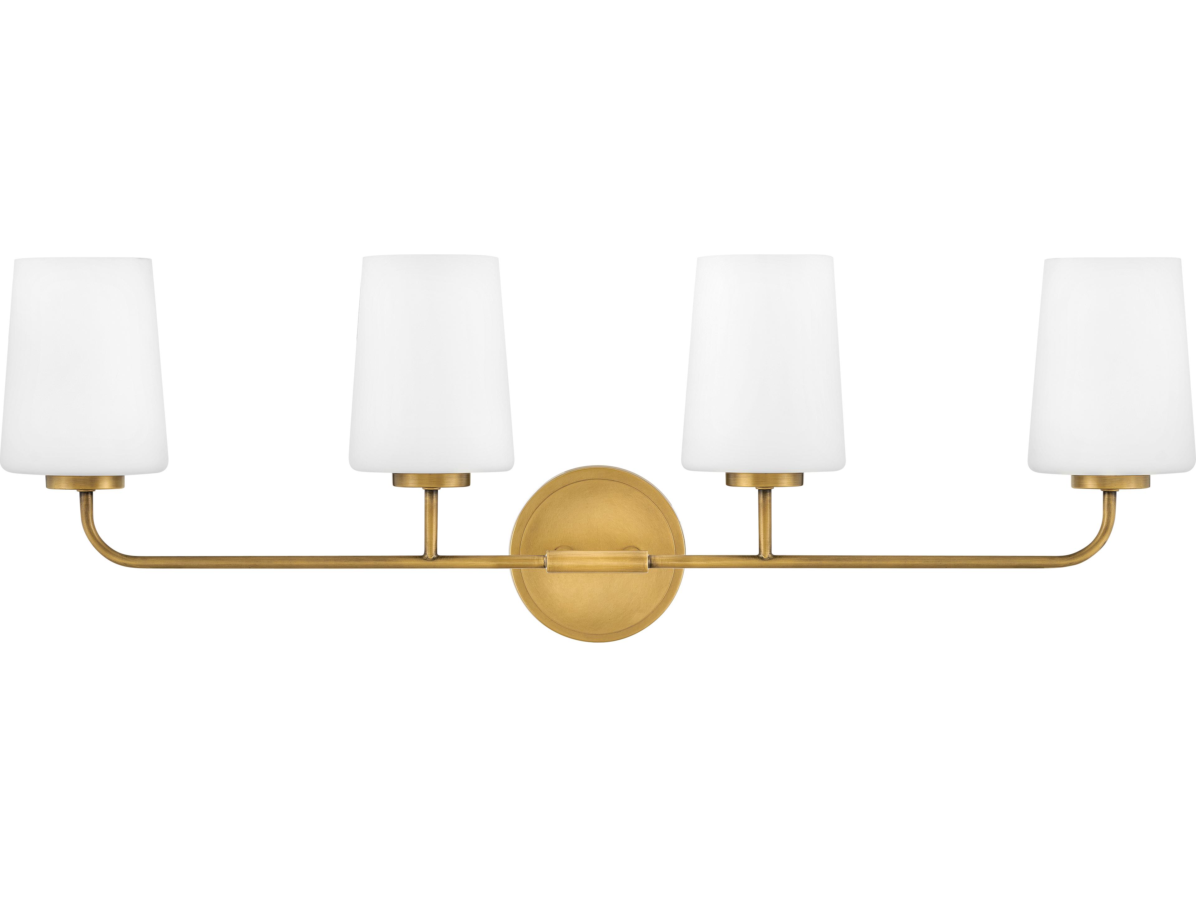 Kline 4-Light Vanity Light in Heritage Brass