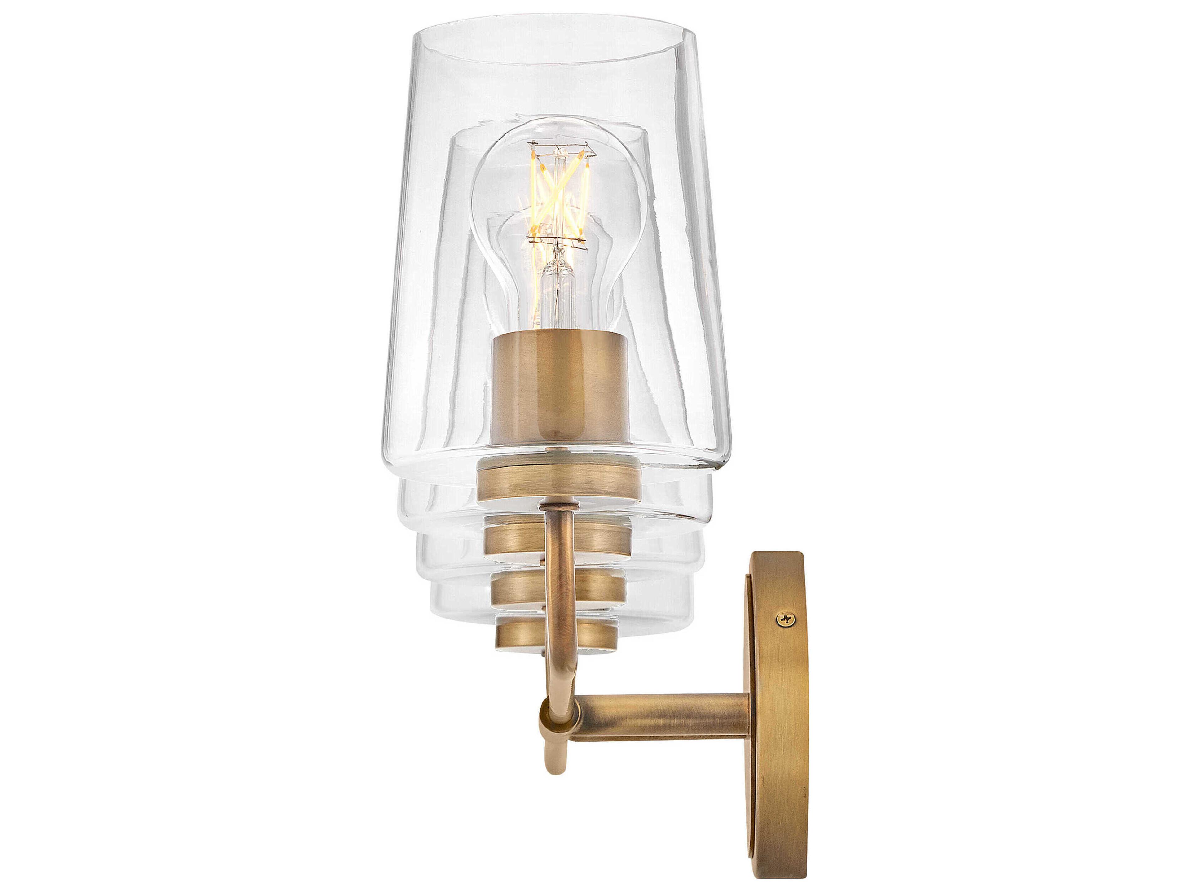 Lark Living Kline 4-Light Heritage Brass Vanity Light