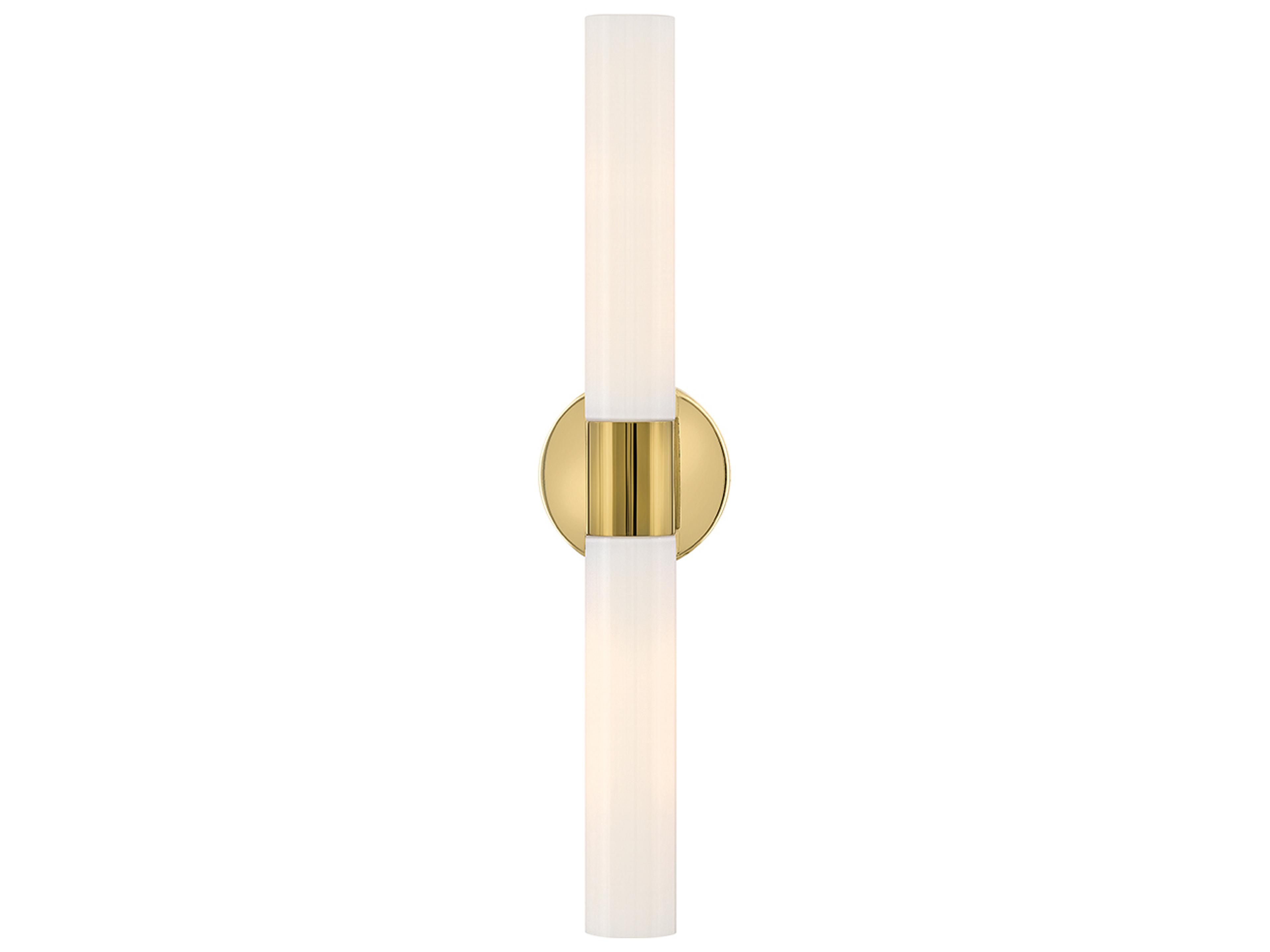 Shea 2-Light Bright Brass Vanity Light