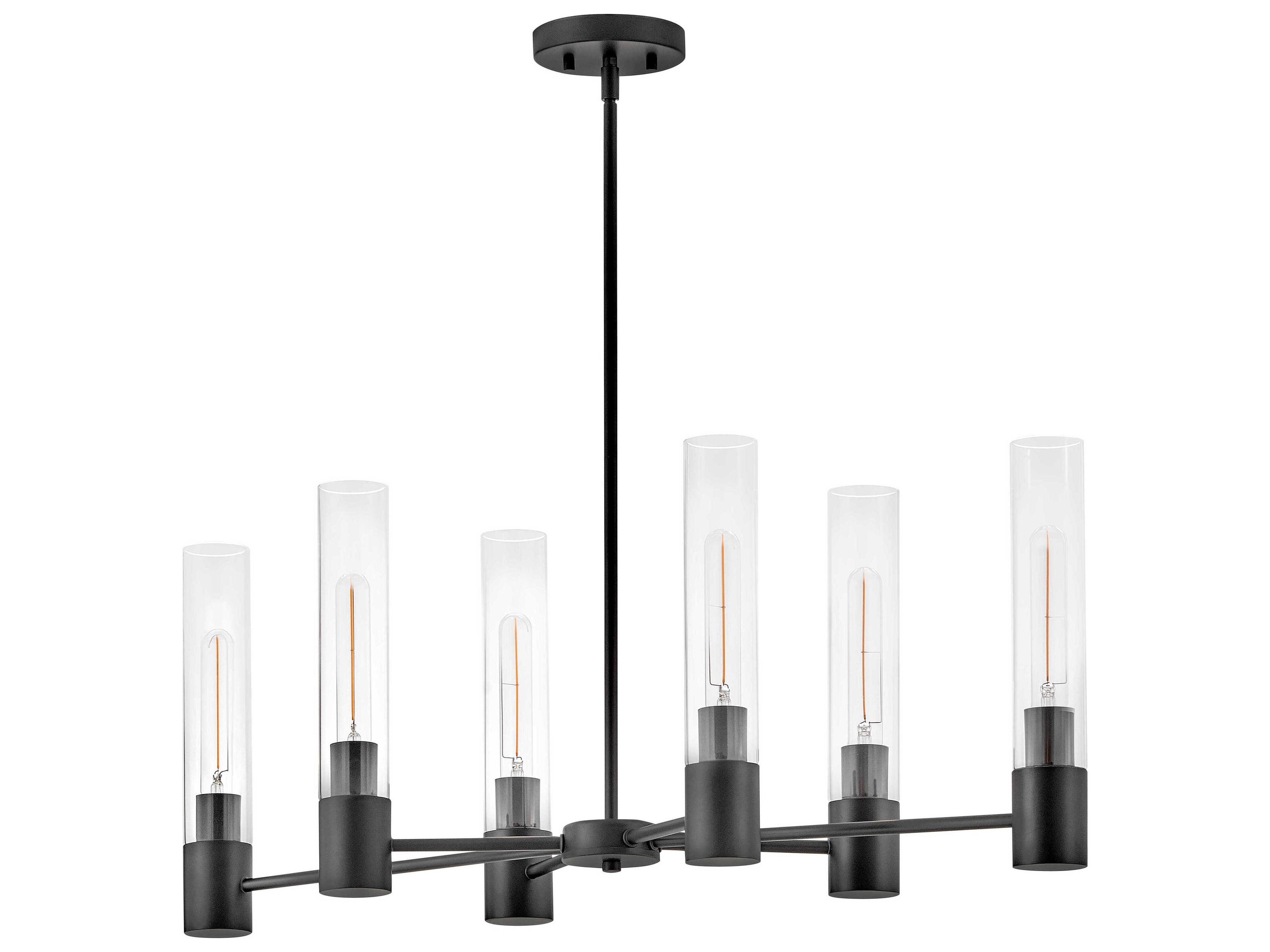 Lark Living Shea 6-Light Black Linear Island Pendant