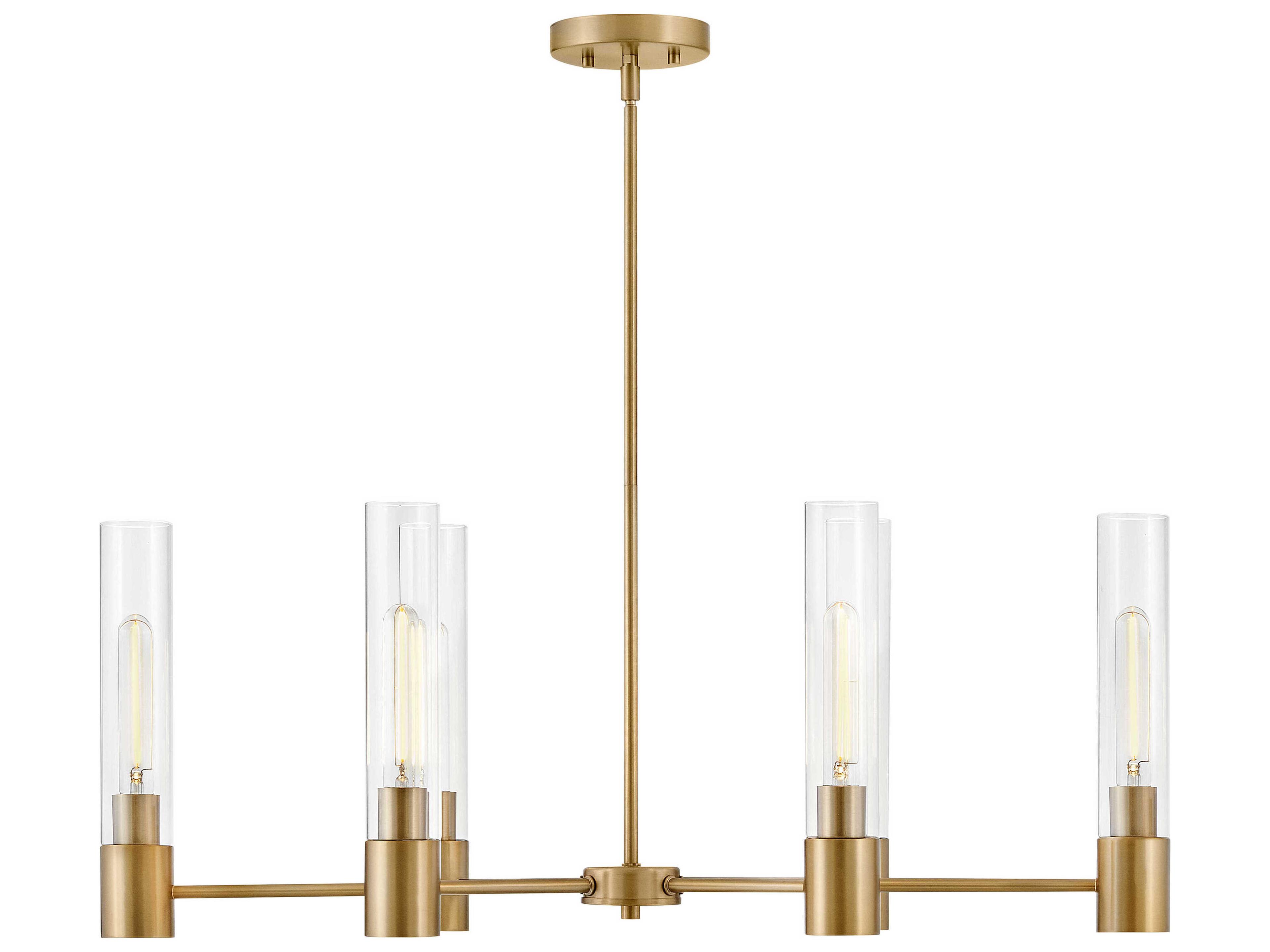Lark Living Shea 6-Light Lacquered Brass Linear Island Pendant