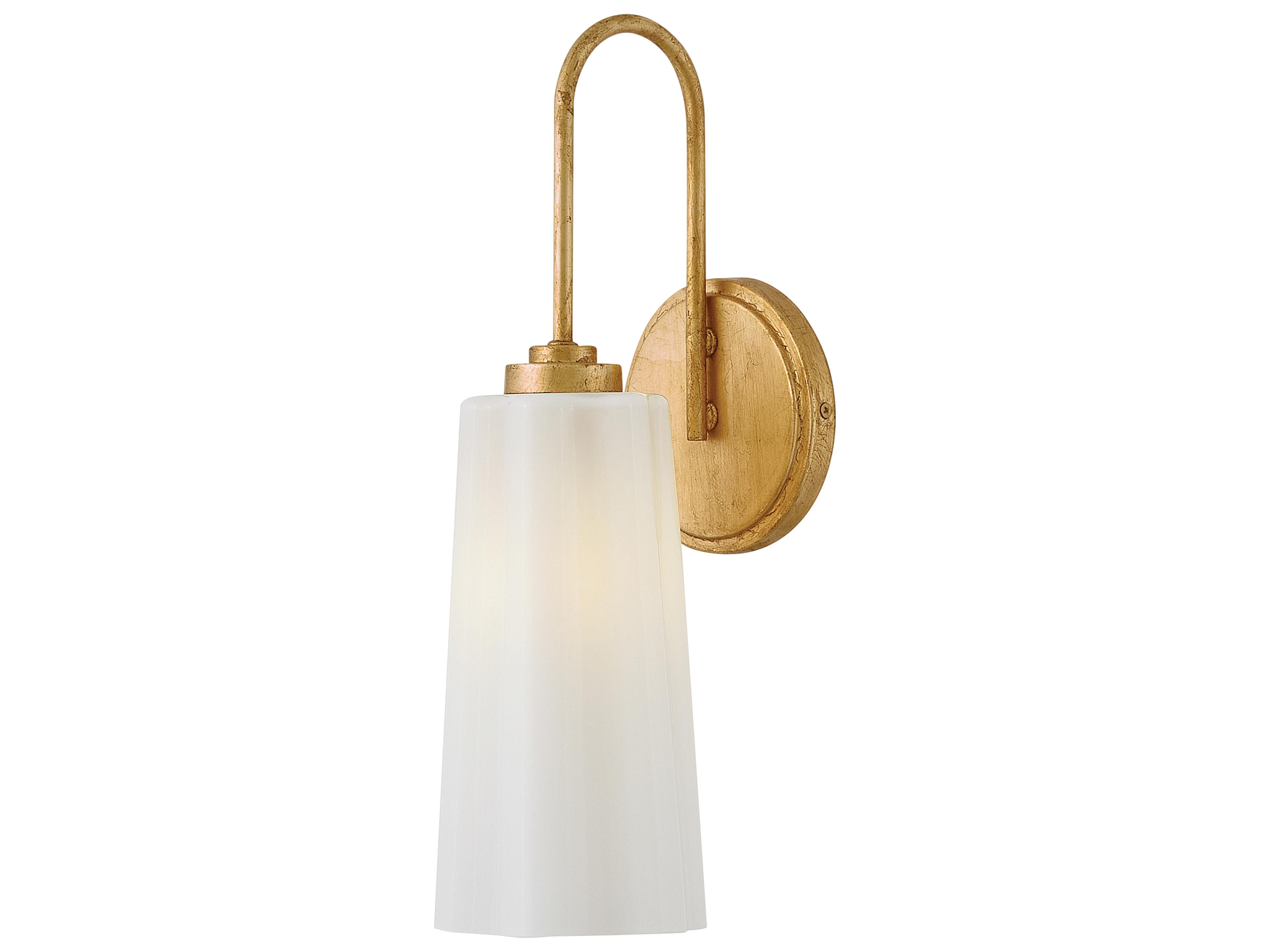 Honey 1-Light Distressed Brass Wall Sconce