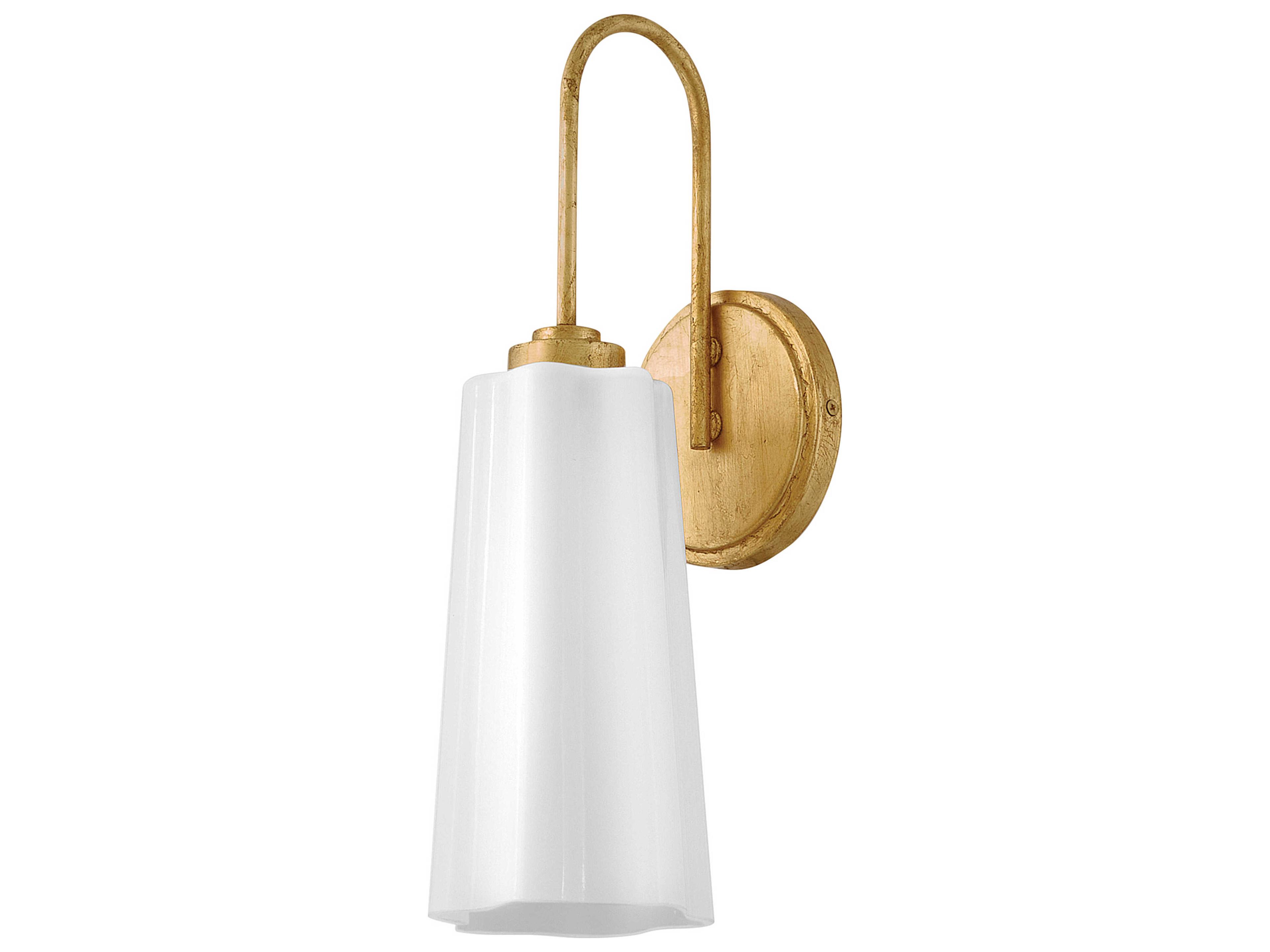 Lark Living Honey 1-Light Distressed Brass Wall Sconce