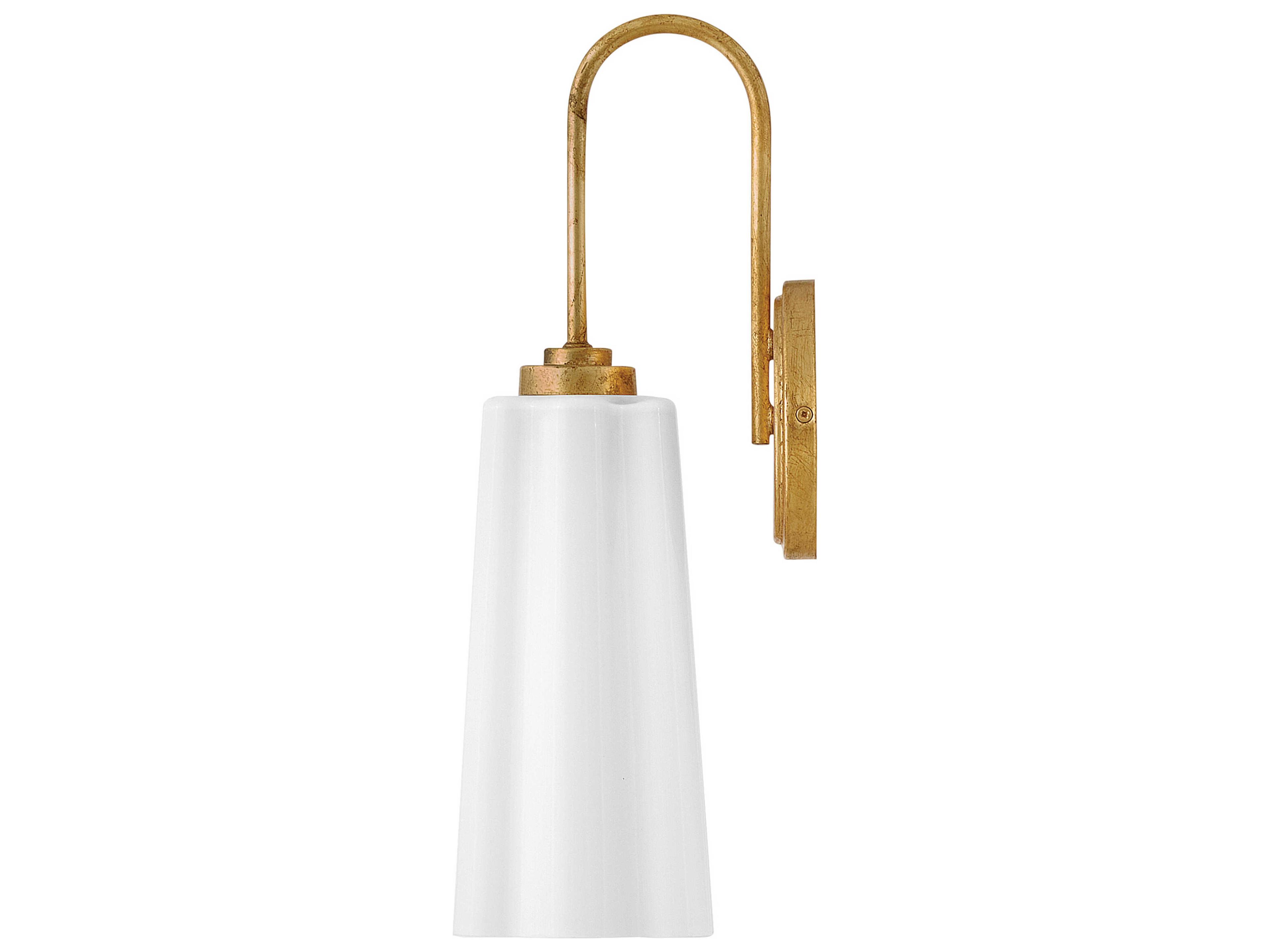 Lark Living Honey 1-Light Distressed Brass Wall Sconce