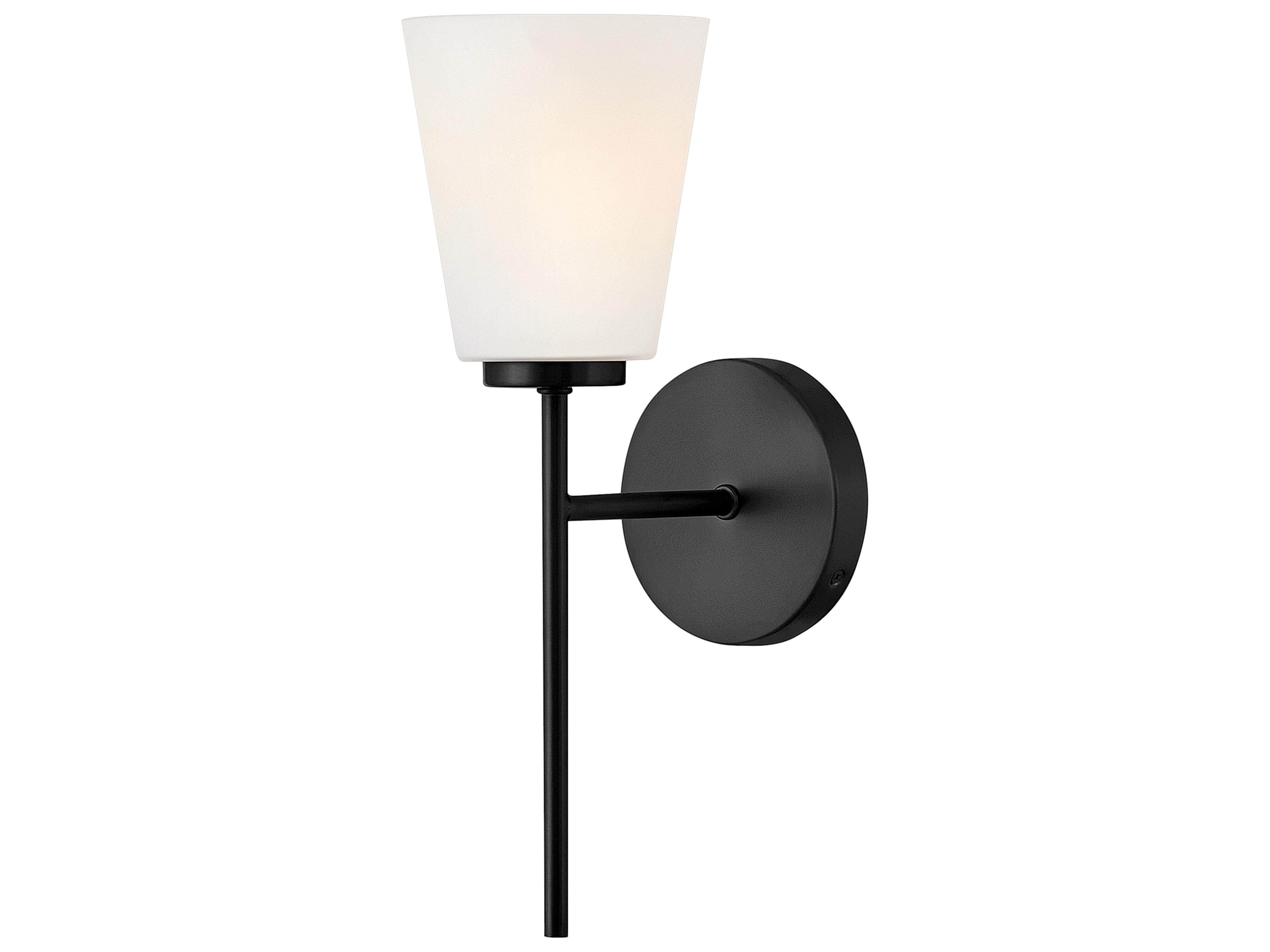 Bri 1-Light Black Wall Sconce